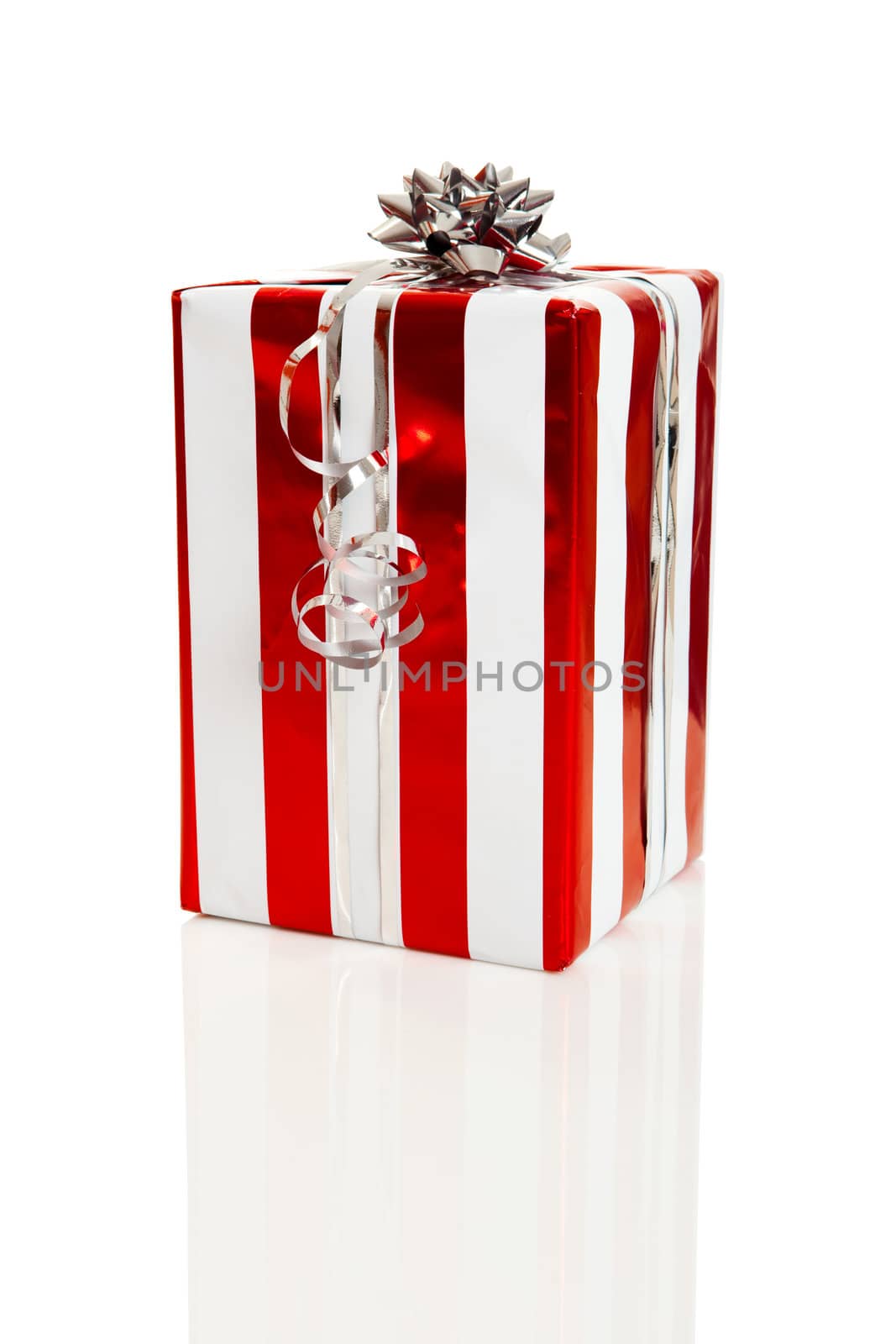 Christmas gifts isolated on a white background