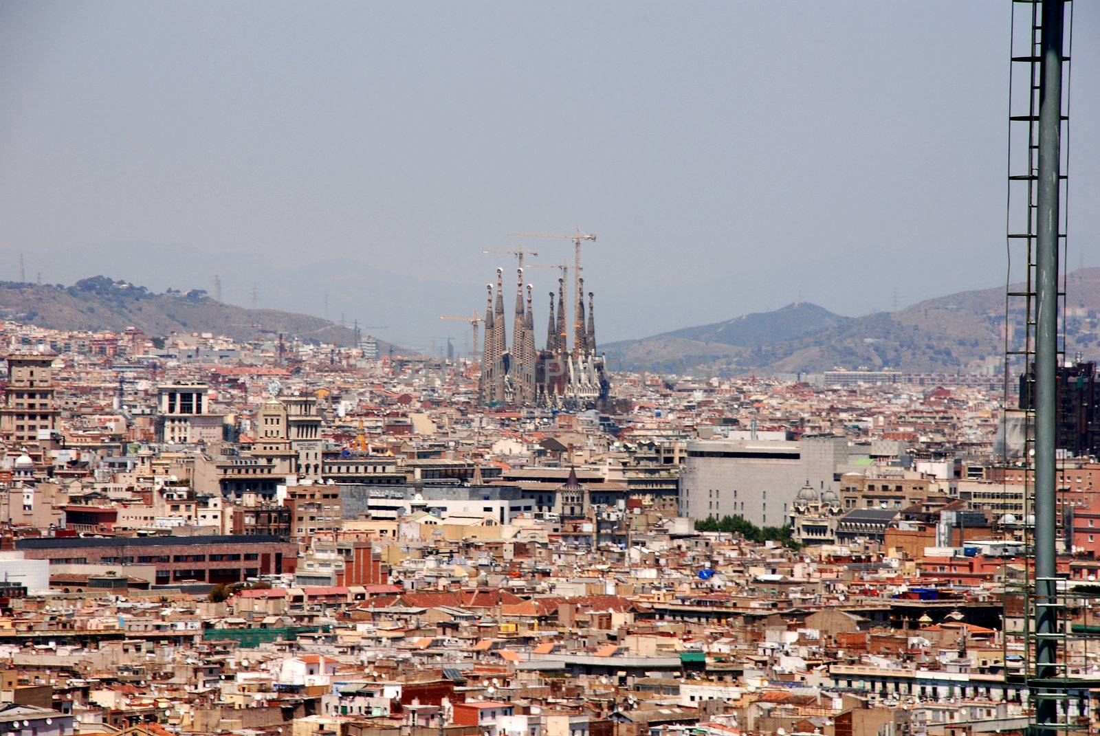 spectacular views of the city from a location in the mountains