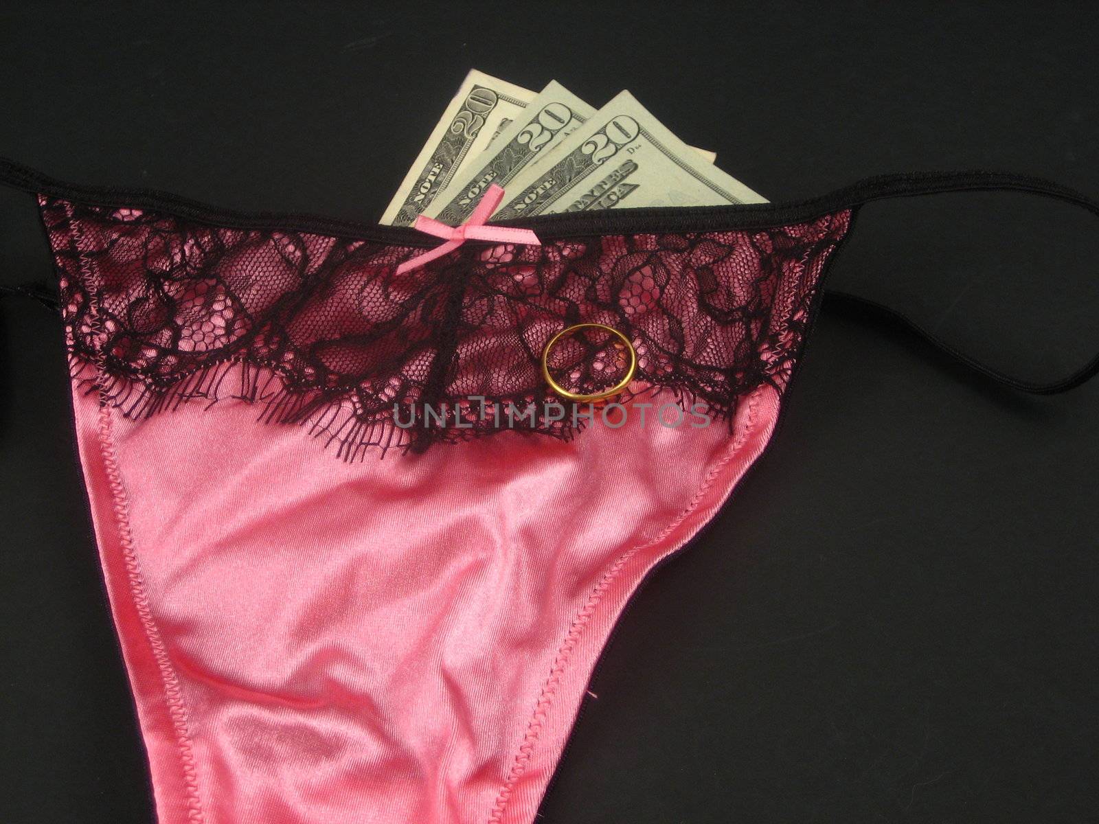 Sexy lingerie and money by albln