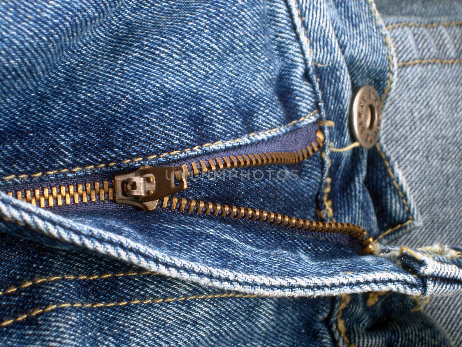 Details of blue jeans