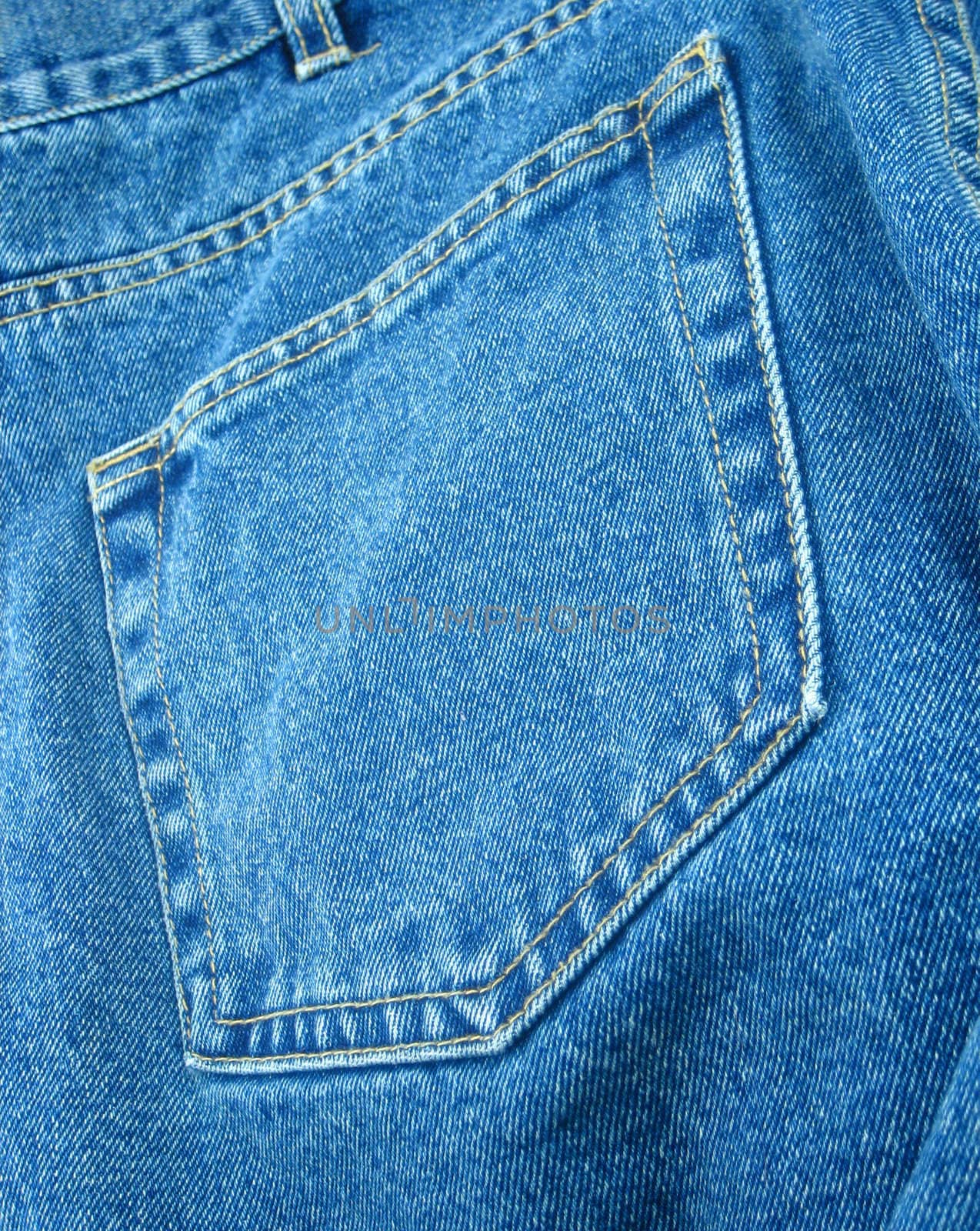 Details of blue jeans