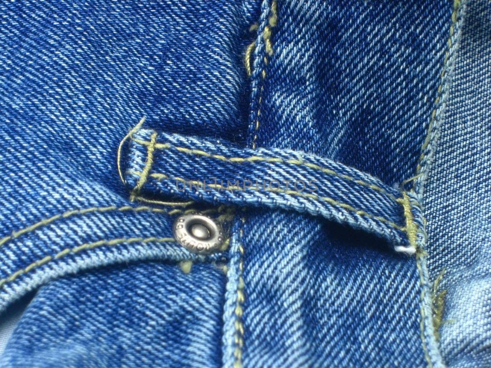 Details of blue jeans