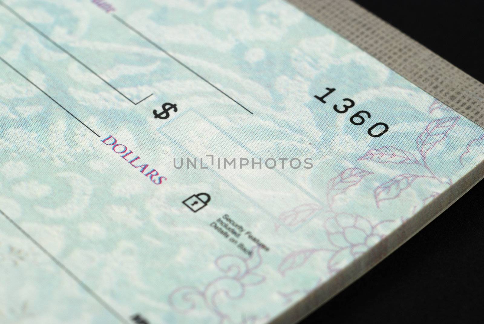 Stock pictures of checks used as a form of payment