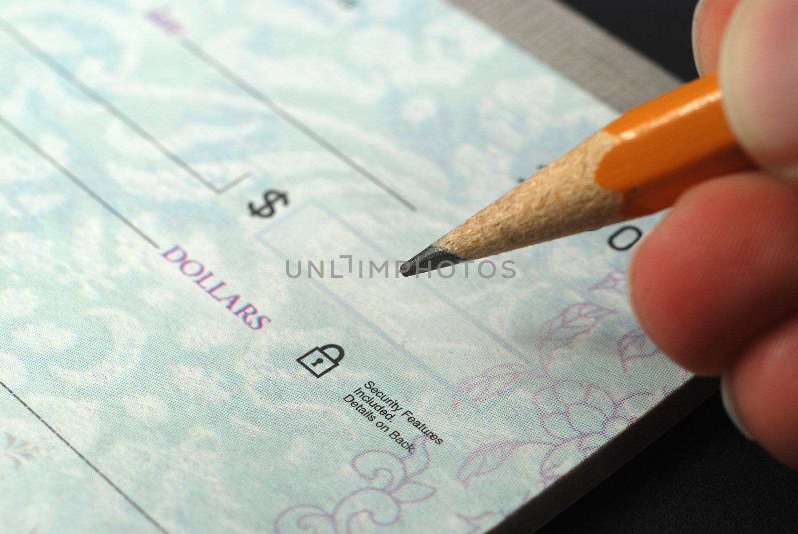 Stock pictures of checks used as a form of payment