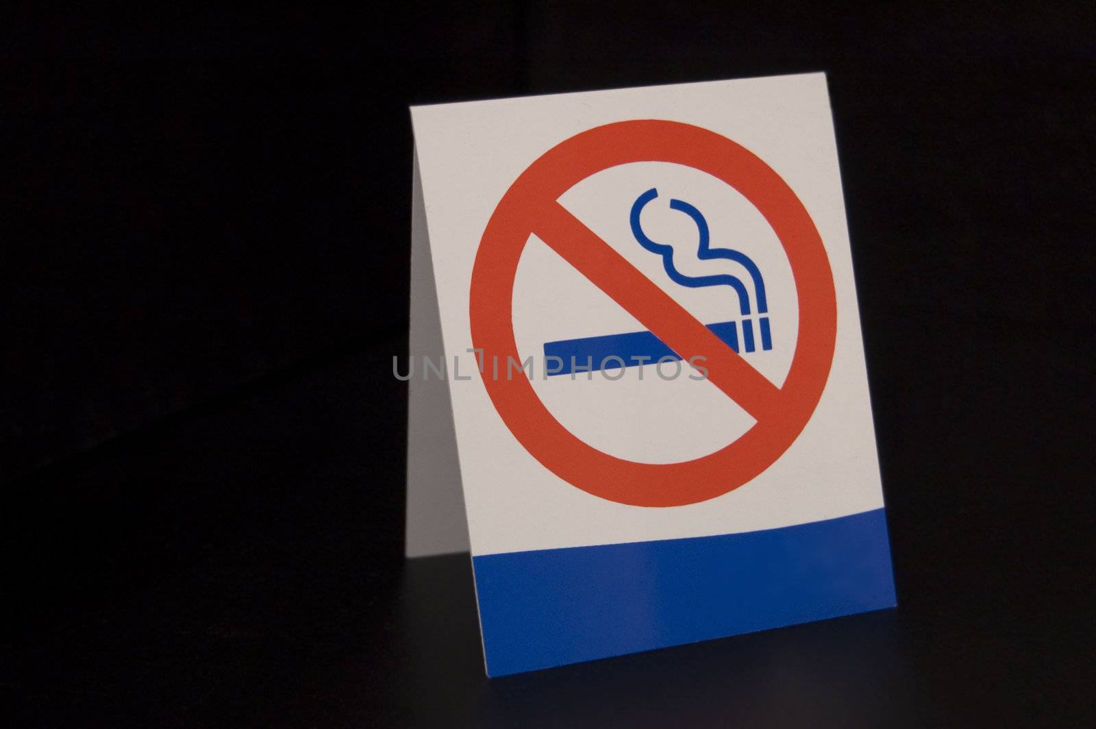 A Topical No Smoking Sign for Cafes and Restaurants