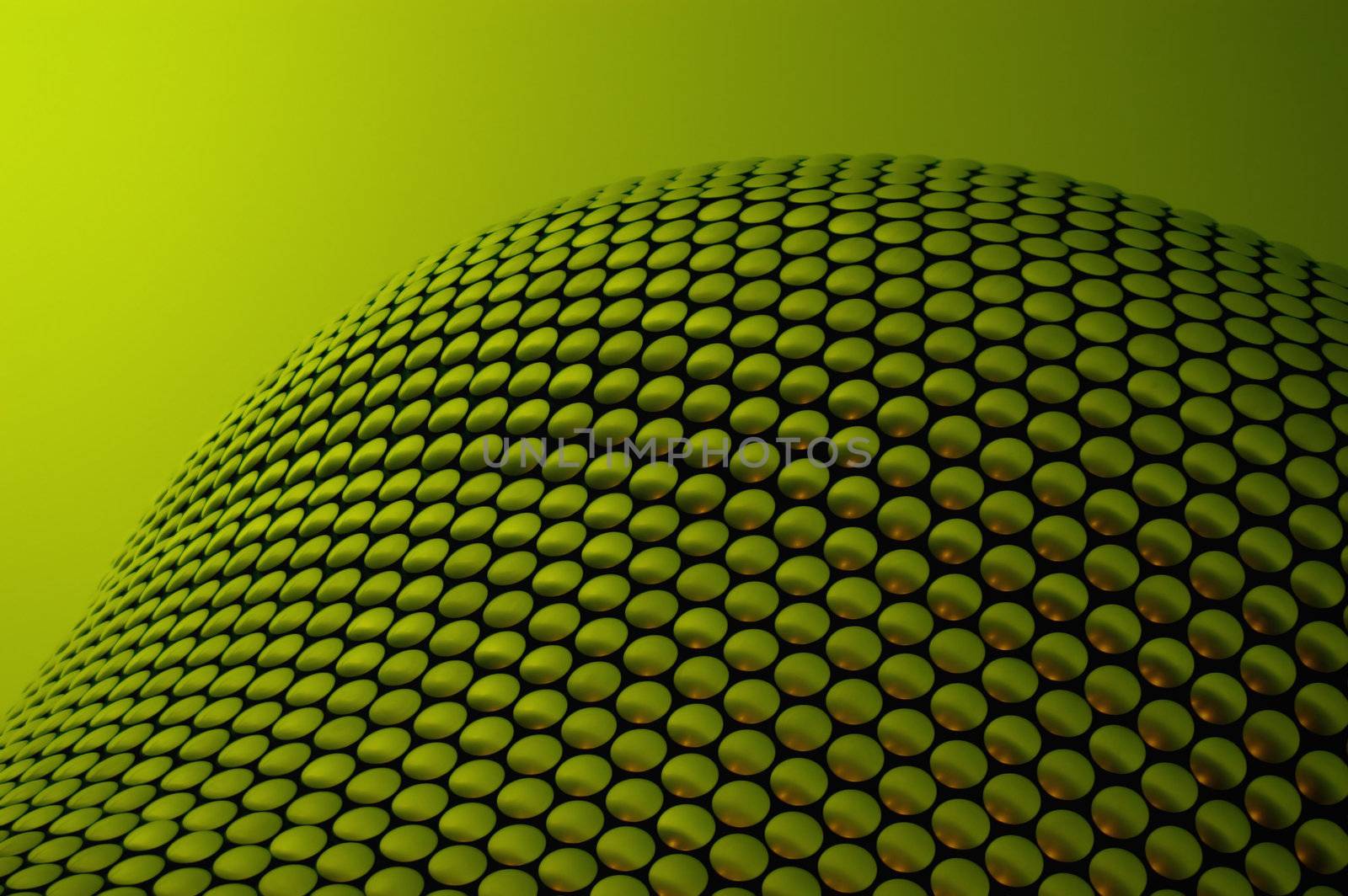 A Colourful Green Reptile looking Abstract Photo