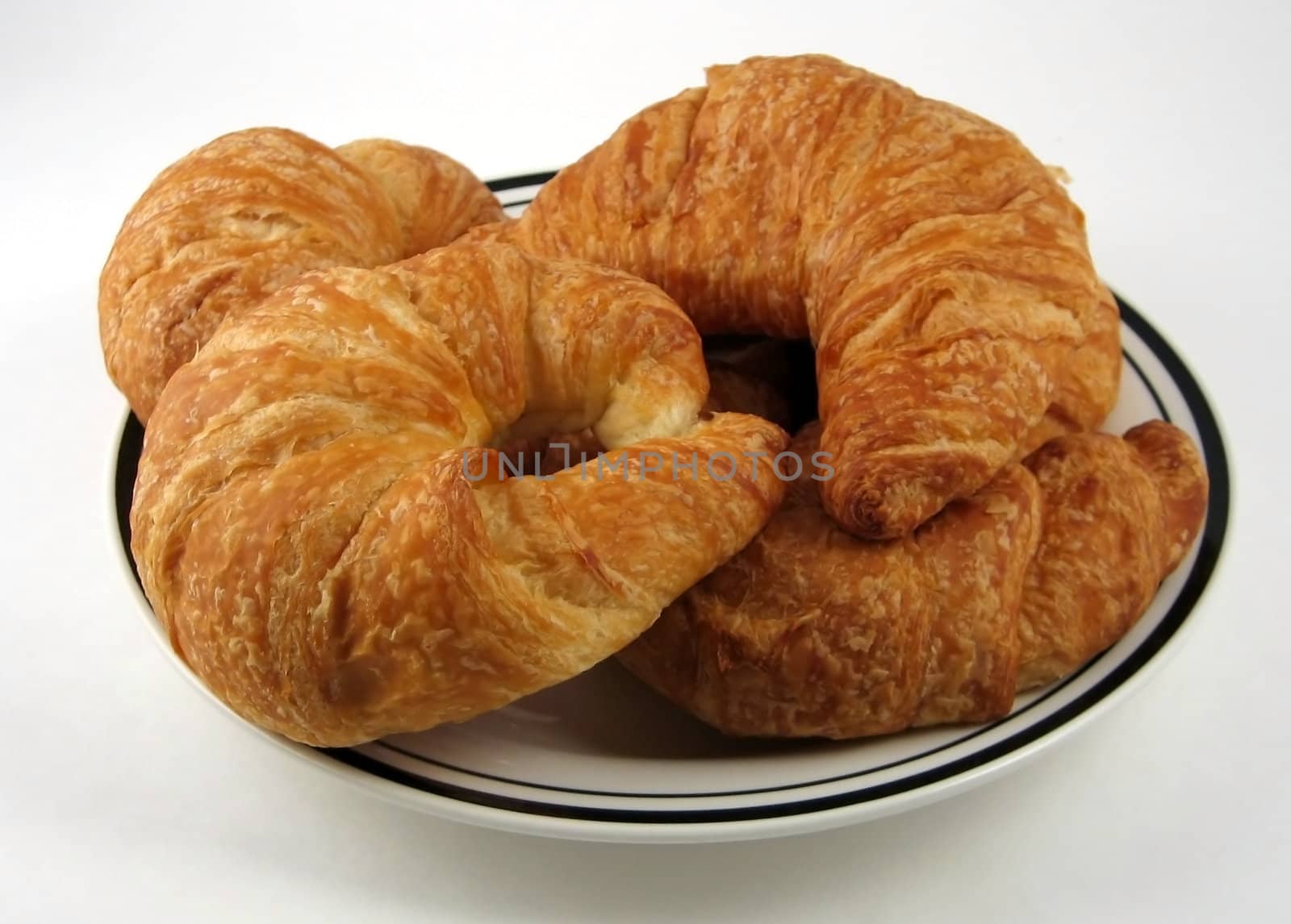 Pictures of croissants used for breakfast