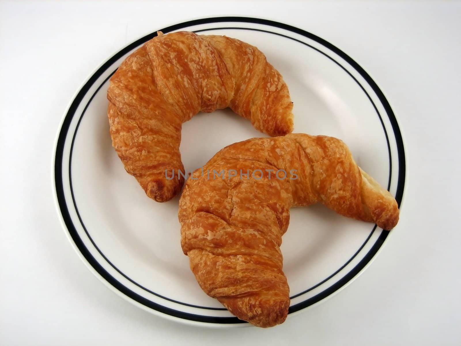 Pictures of croissants used for breakfast