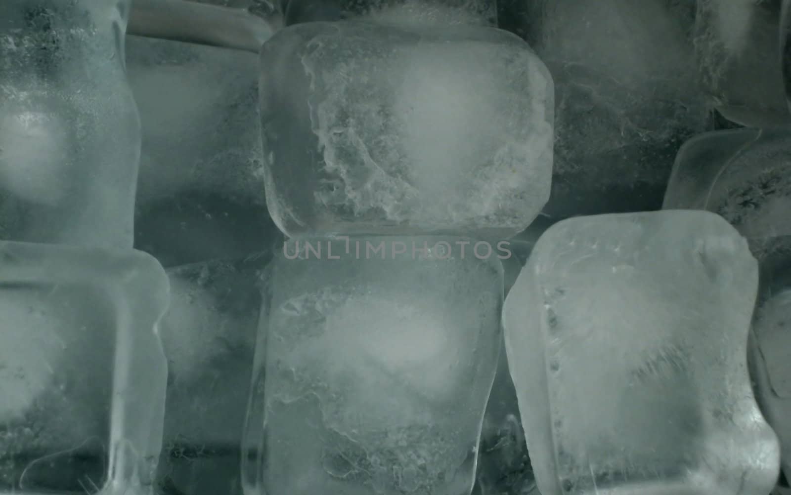 Close up of ice cubes