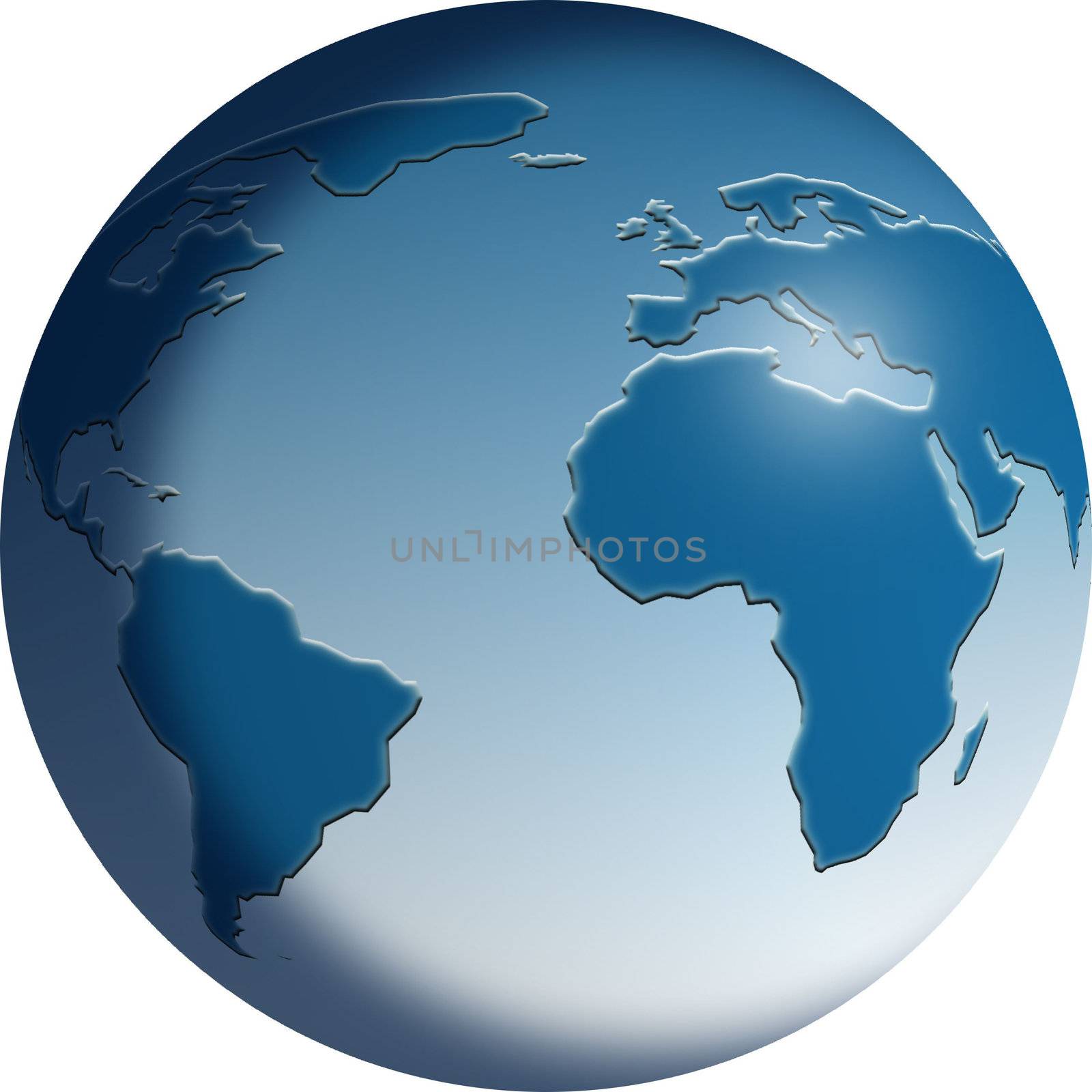 Earth Globe by head-off