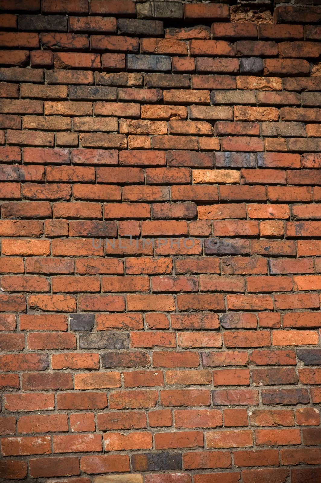 A Colourful old Tactile Brick Wall Photo