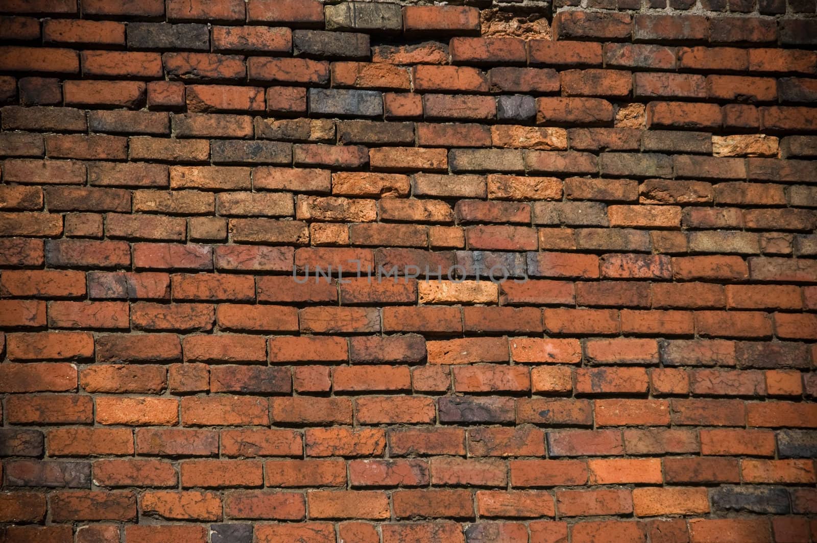 A Colourful Brick Wall old Tactile Photograph