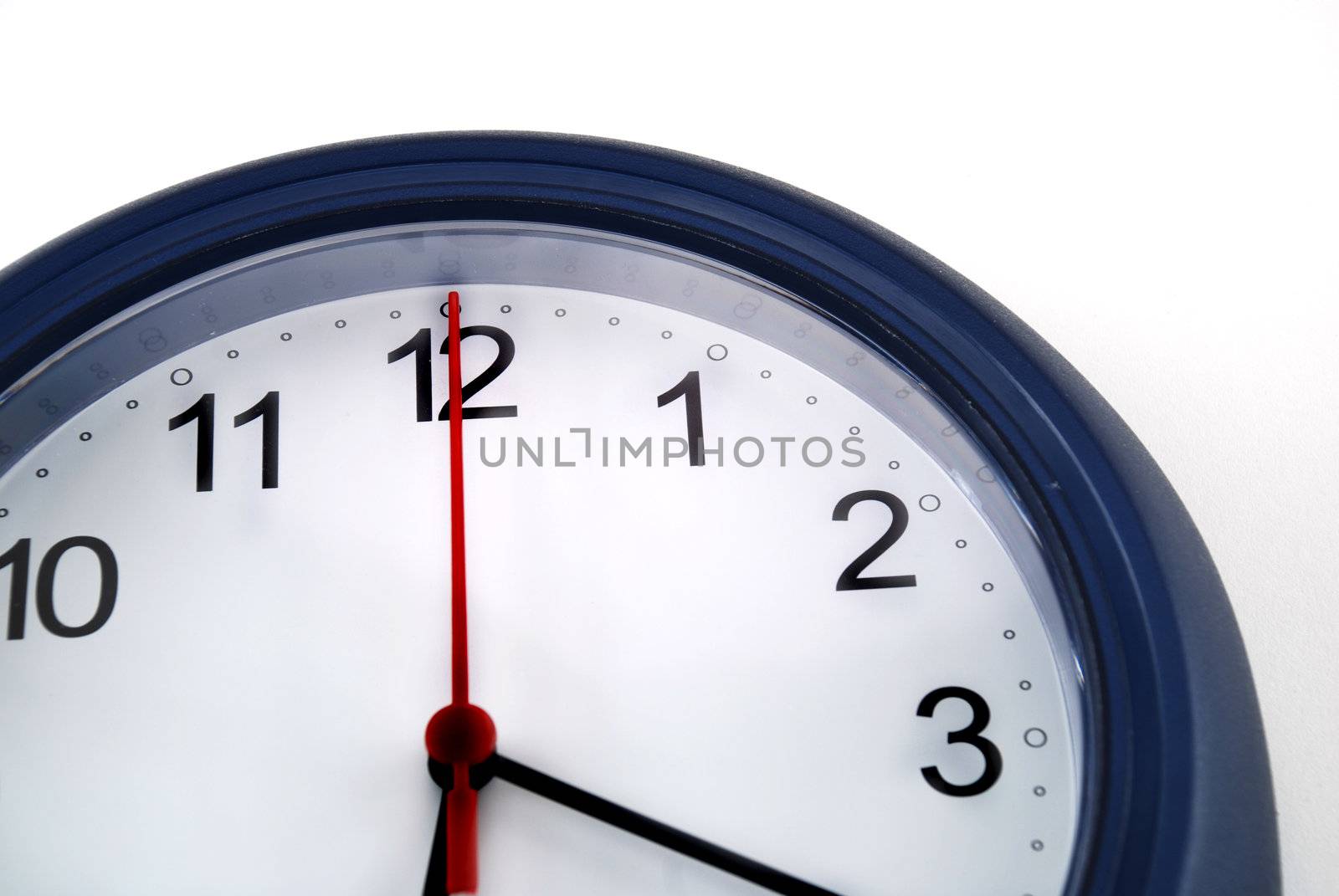 Pictures of a clock showing the passing to time
