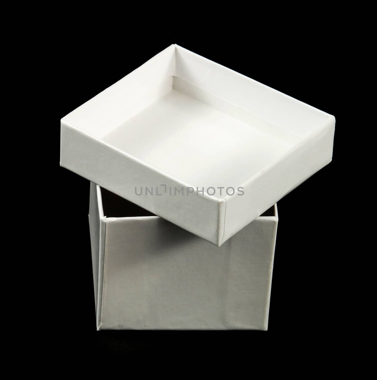 pictures of a square and white cardboard box