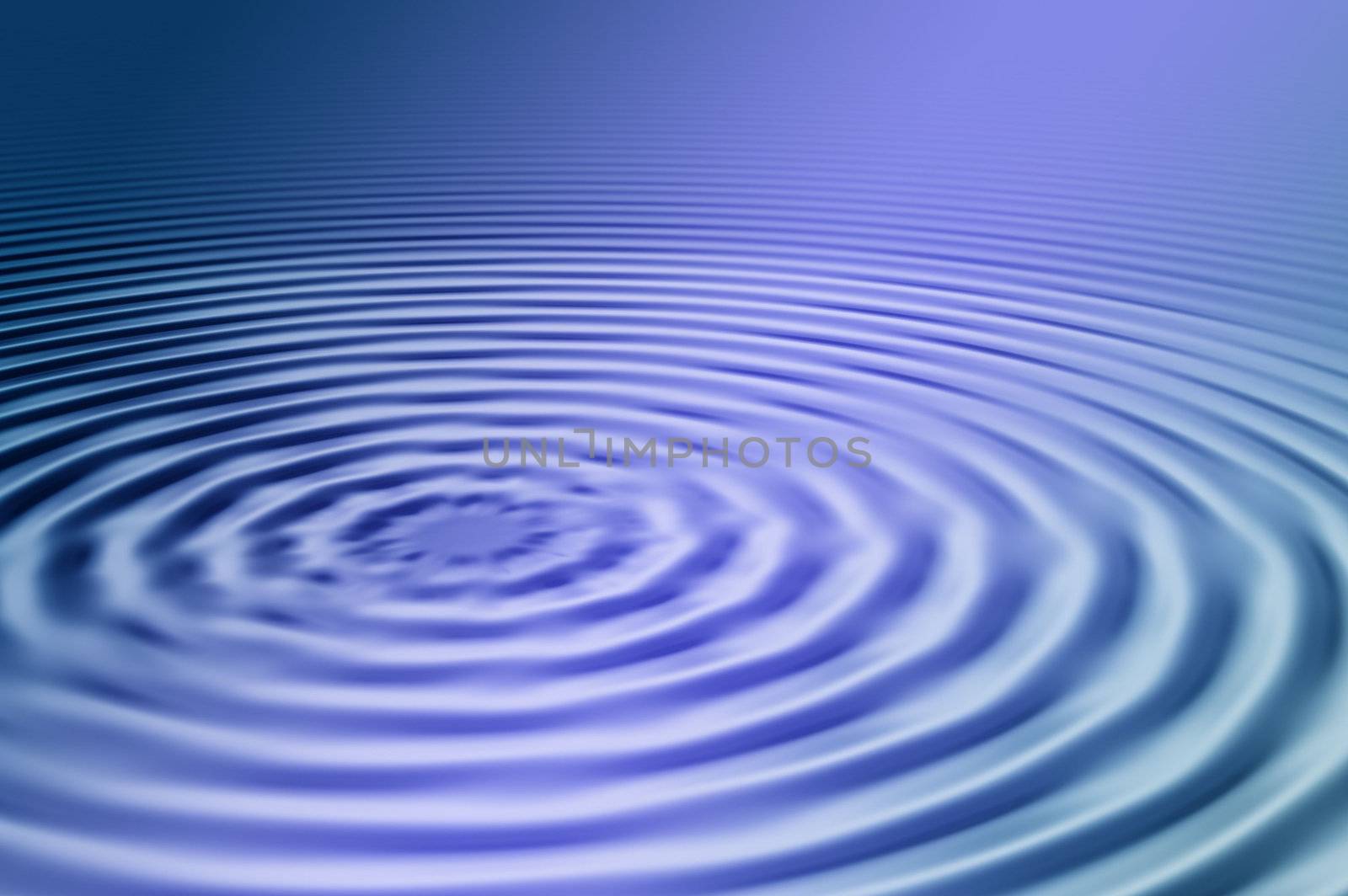 A Colourful Photoshop Illustration of Blue Water Ripples
