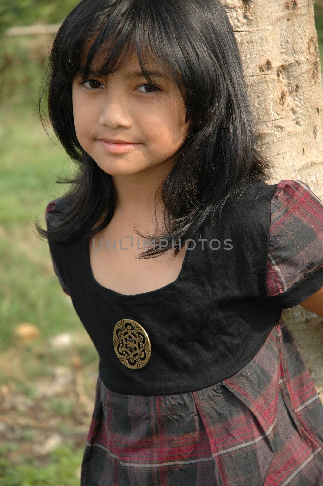 little asian girl with nice and cute face