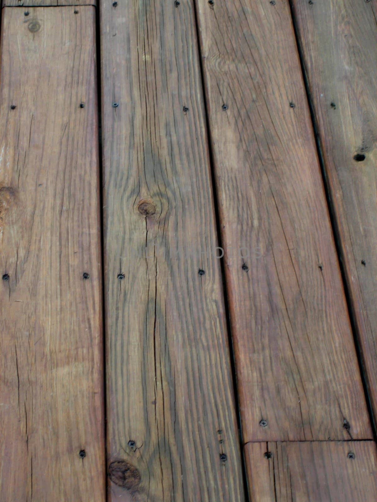 pieces of lumber to form a deck