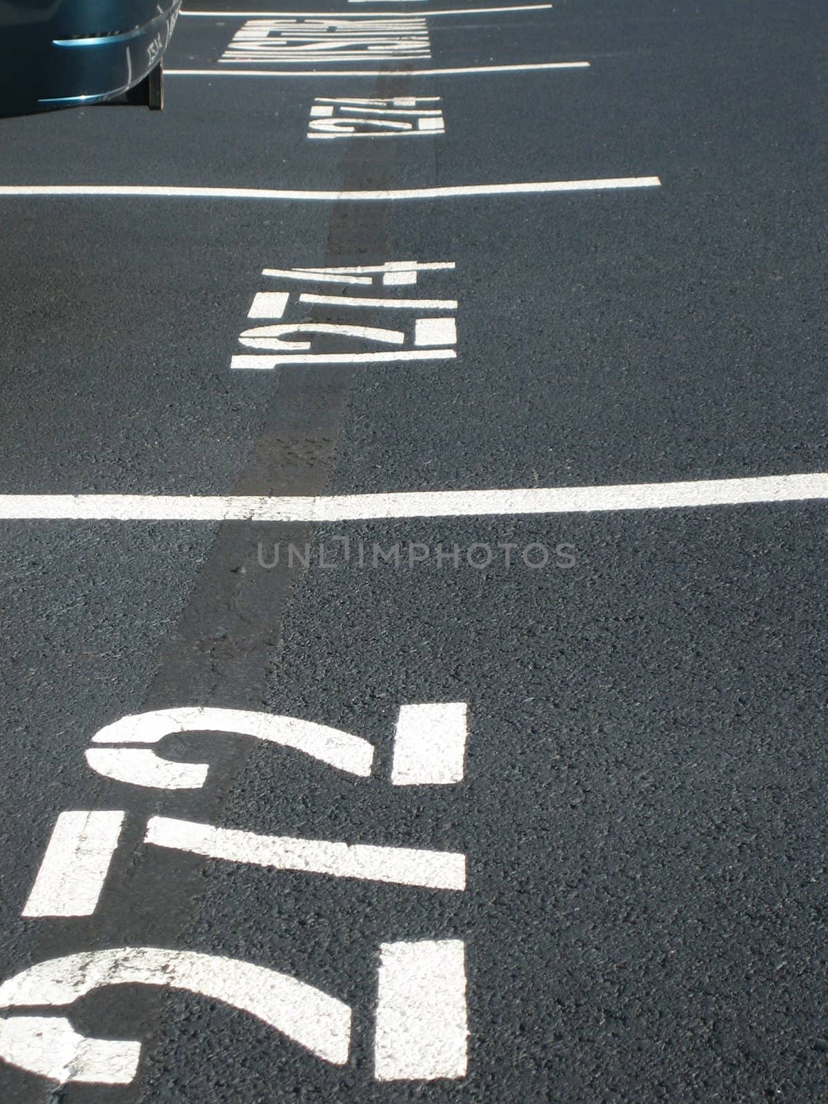 Signs for parking spot