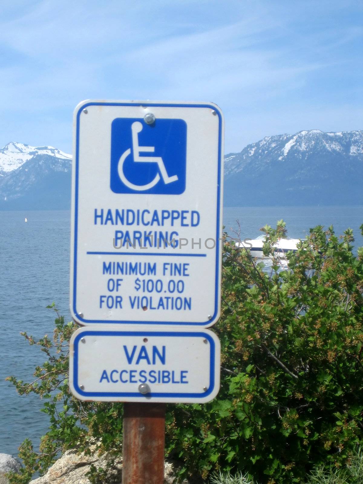 Pictures of handicapped plaque parking