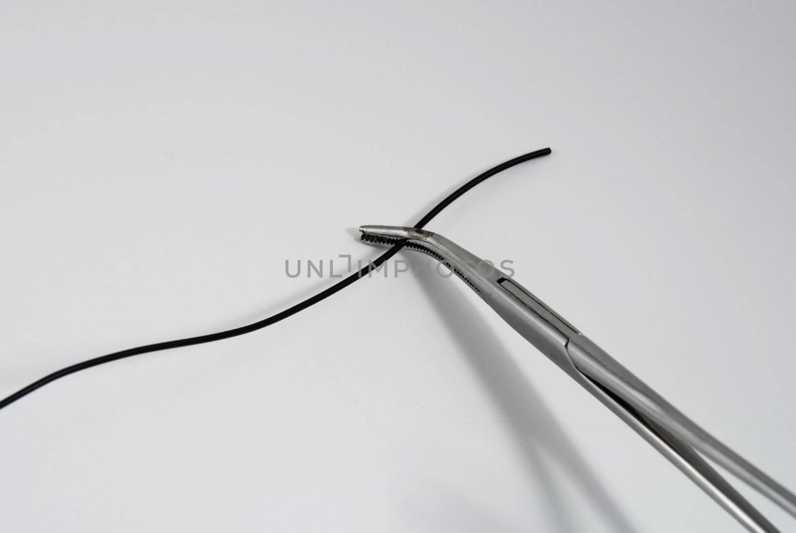 Stock pictures of hemostats used in surgical practice