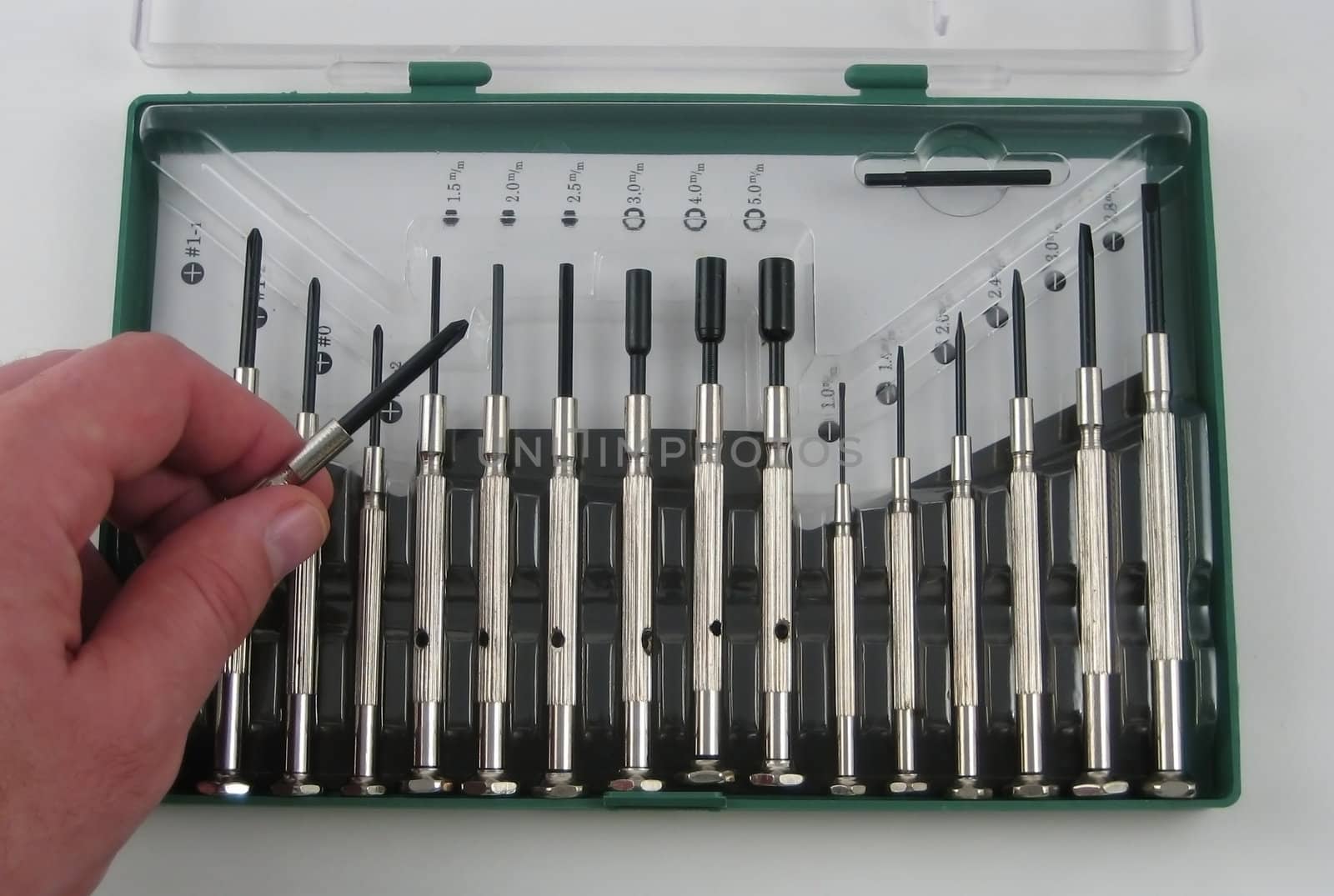 Pictures of small screwdrivers used for precision work