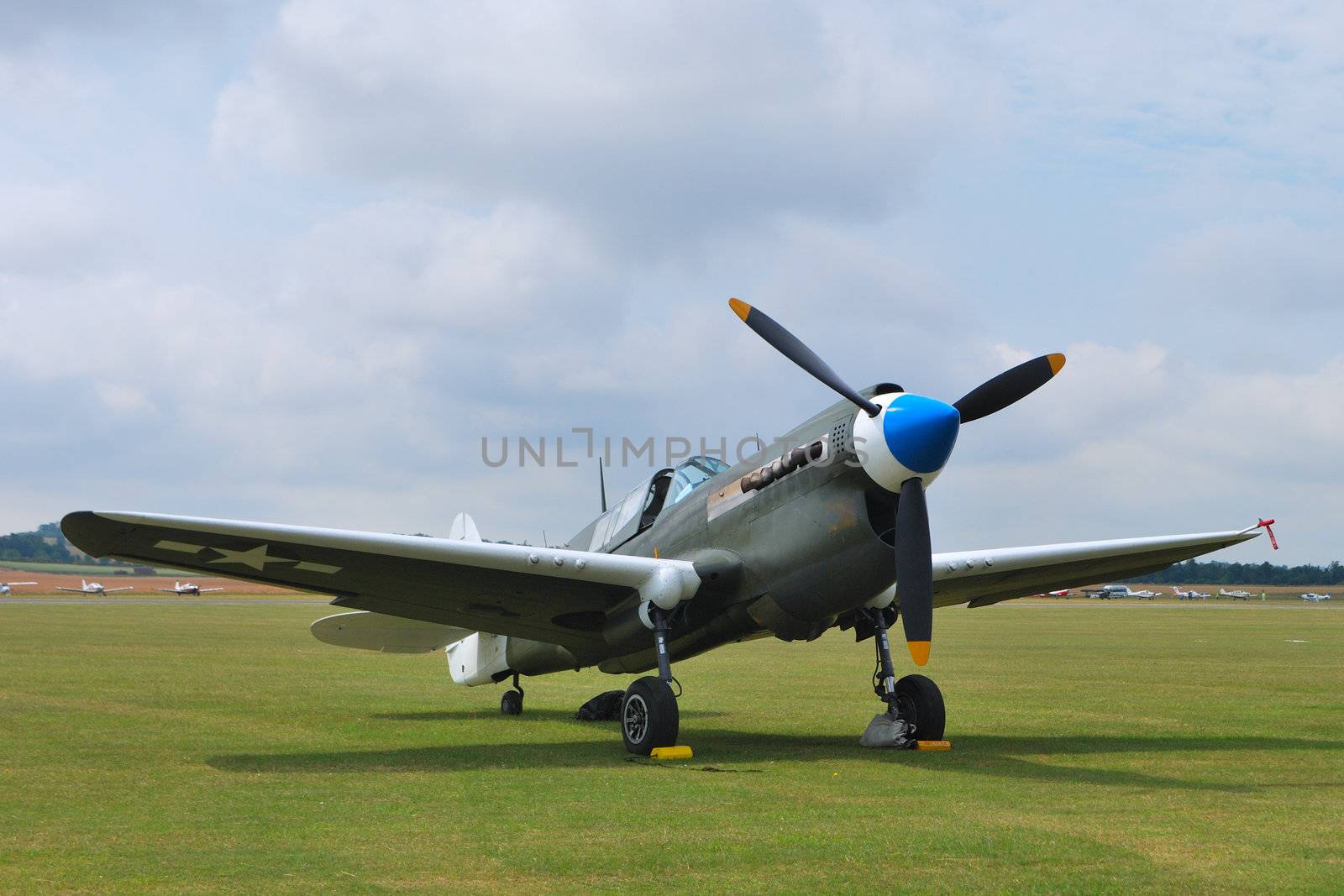 propeller aircraft on runway