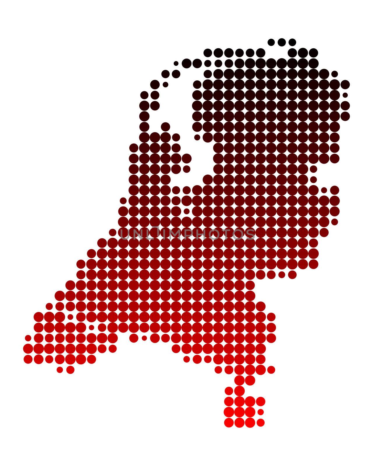 Map of the Netherlands by rbiedermann