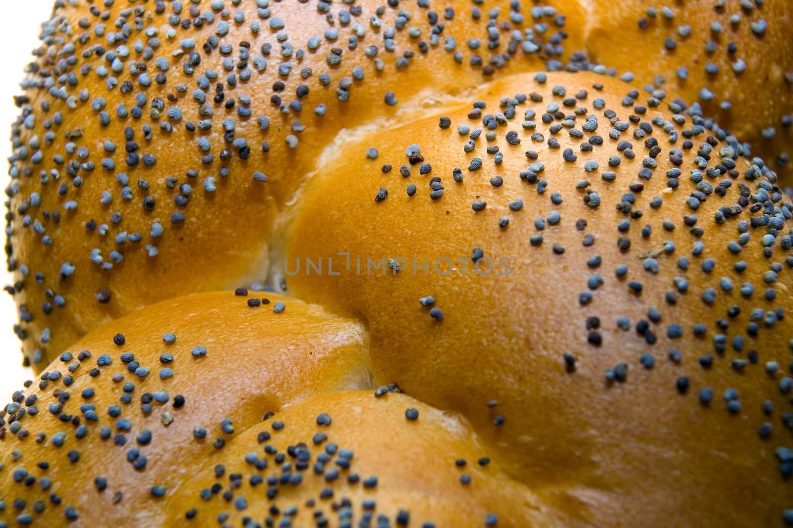 White bread baked from organic flour photographed close up