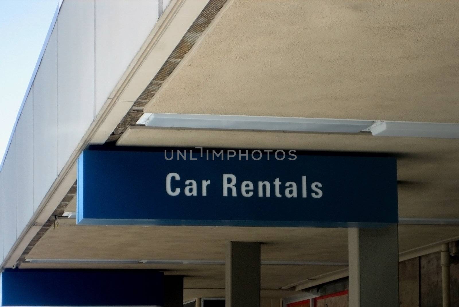 pictures of a car rental sign