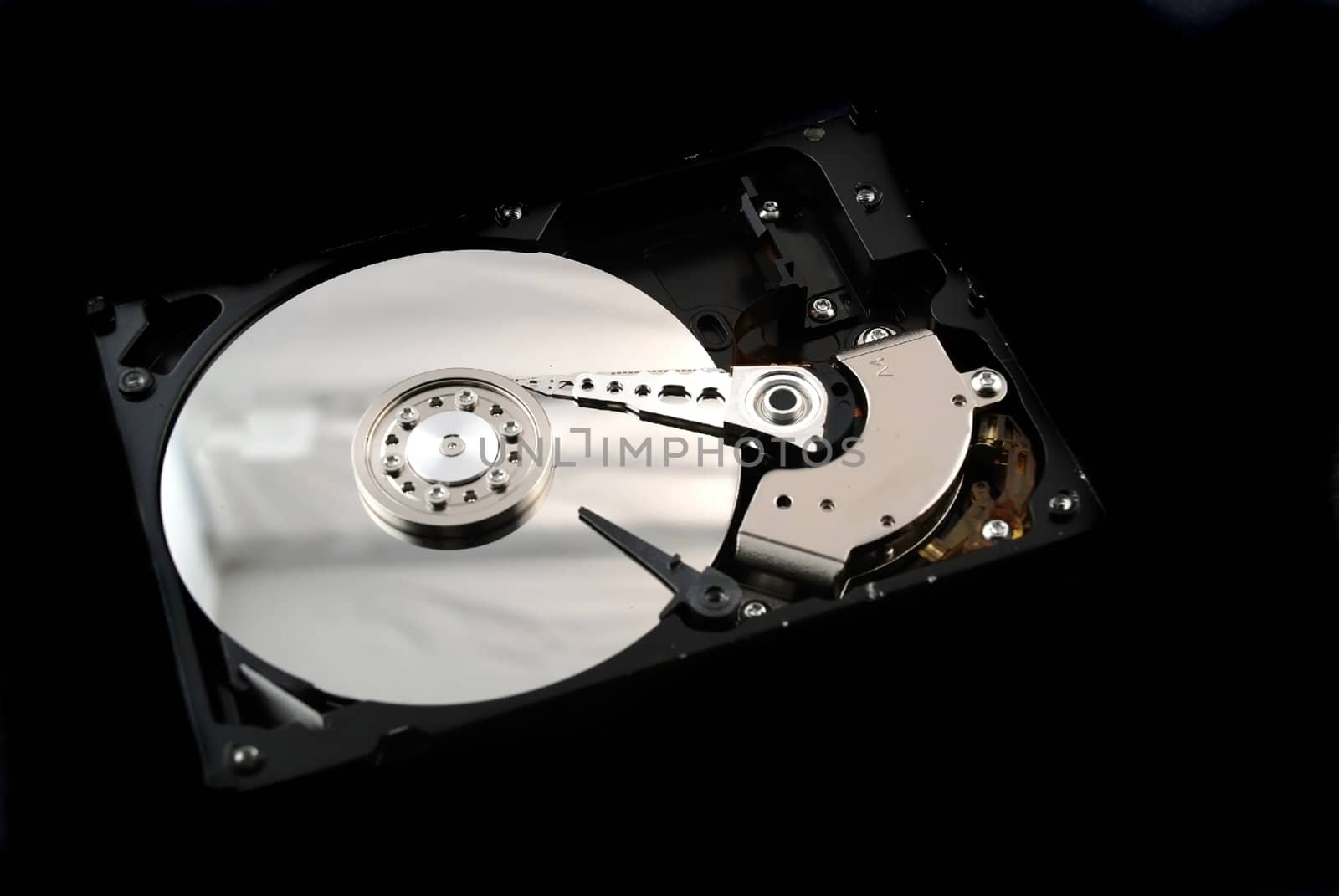 Stock pictures of the interior of a compute hard drive