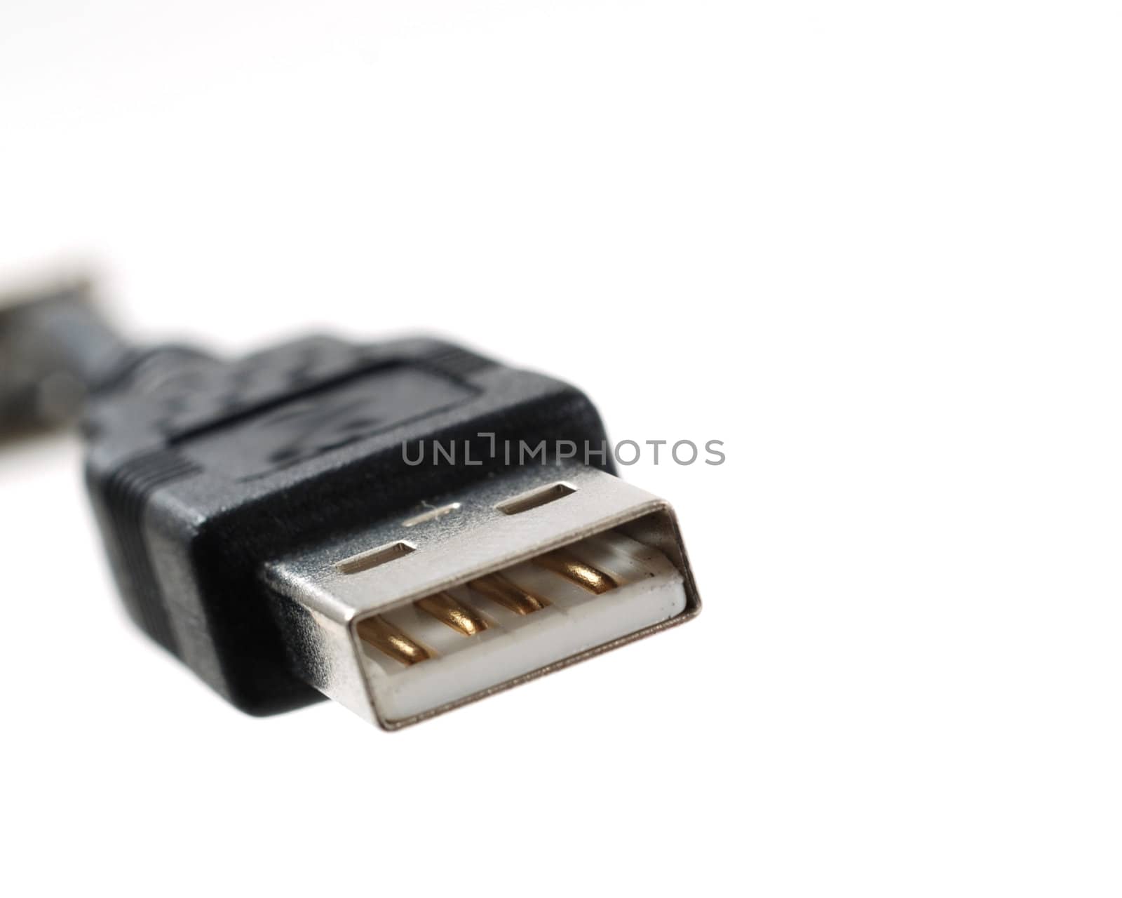 stock pictures of an USB cable and connector