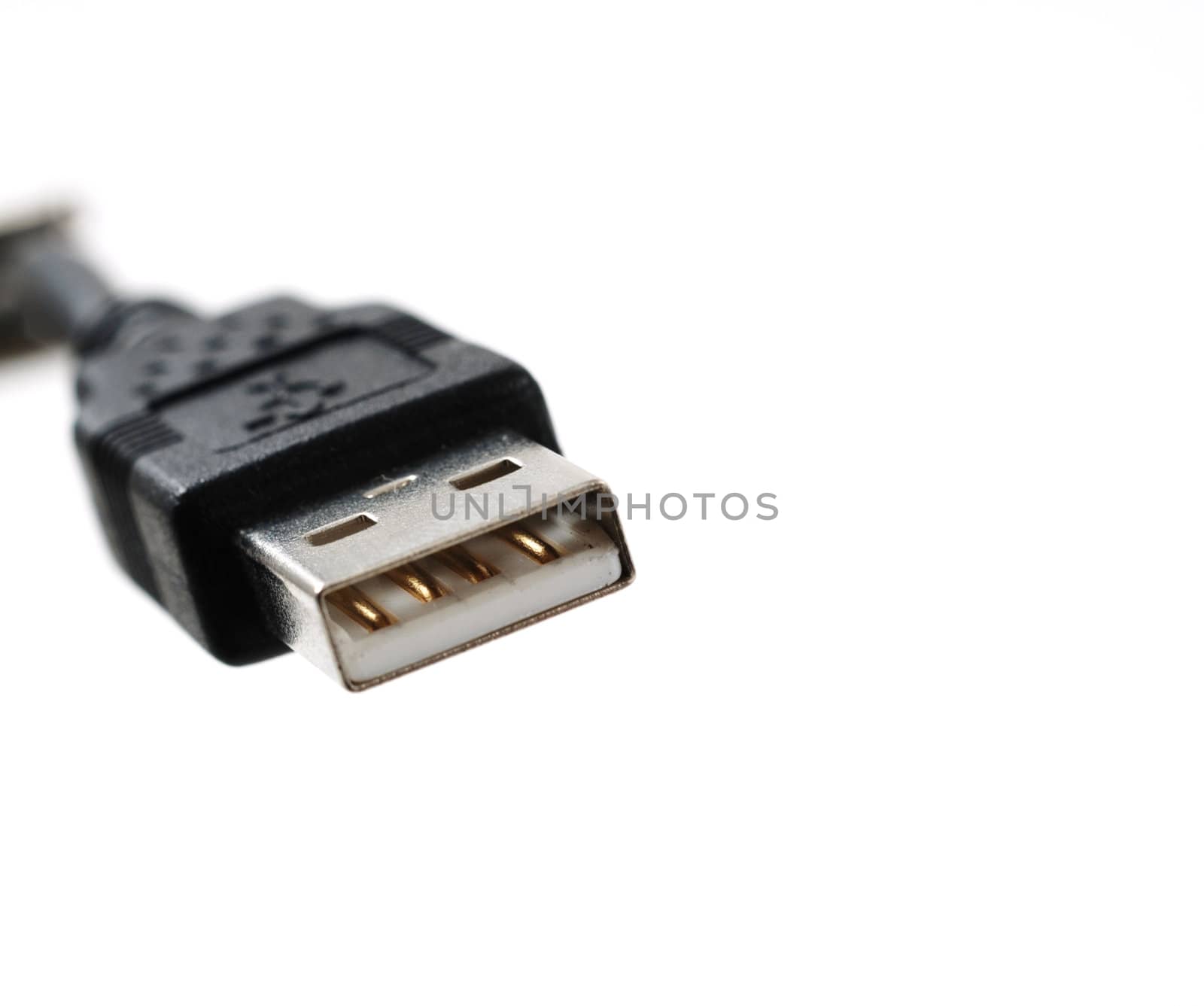 stock pictures of an USB cable and connector