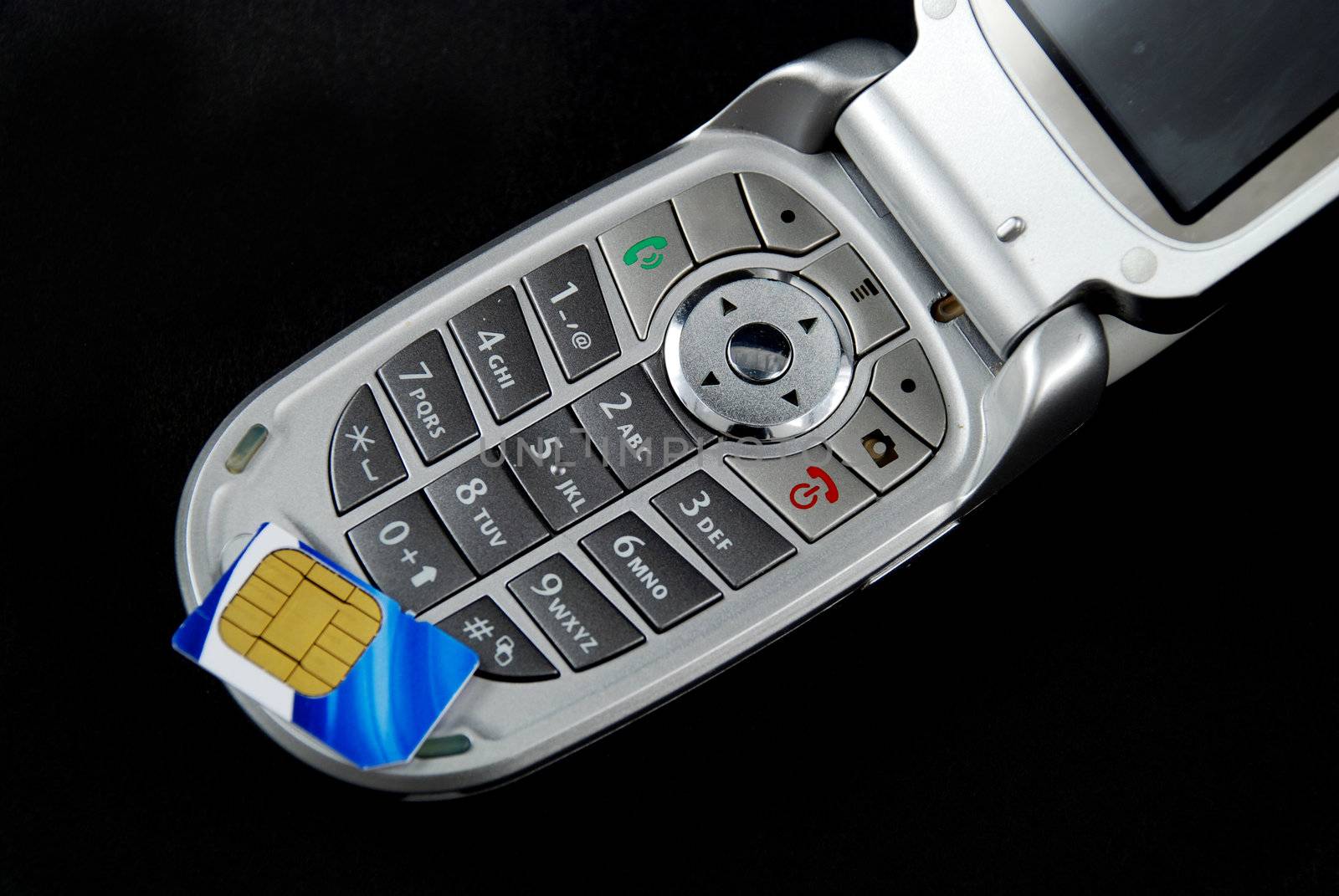 stock pictures of the components for a typical cell phone