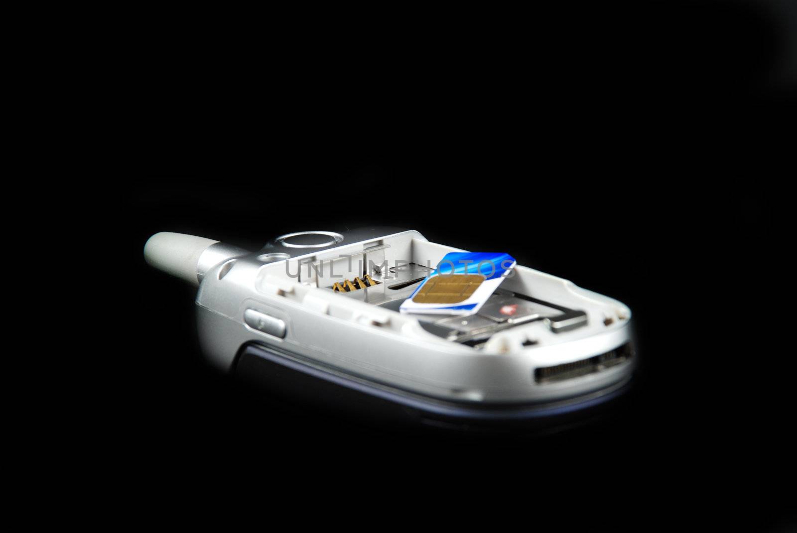 stock pictures of the components for a typical cell phone