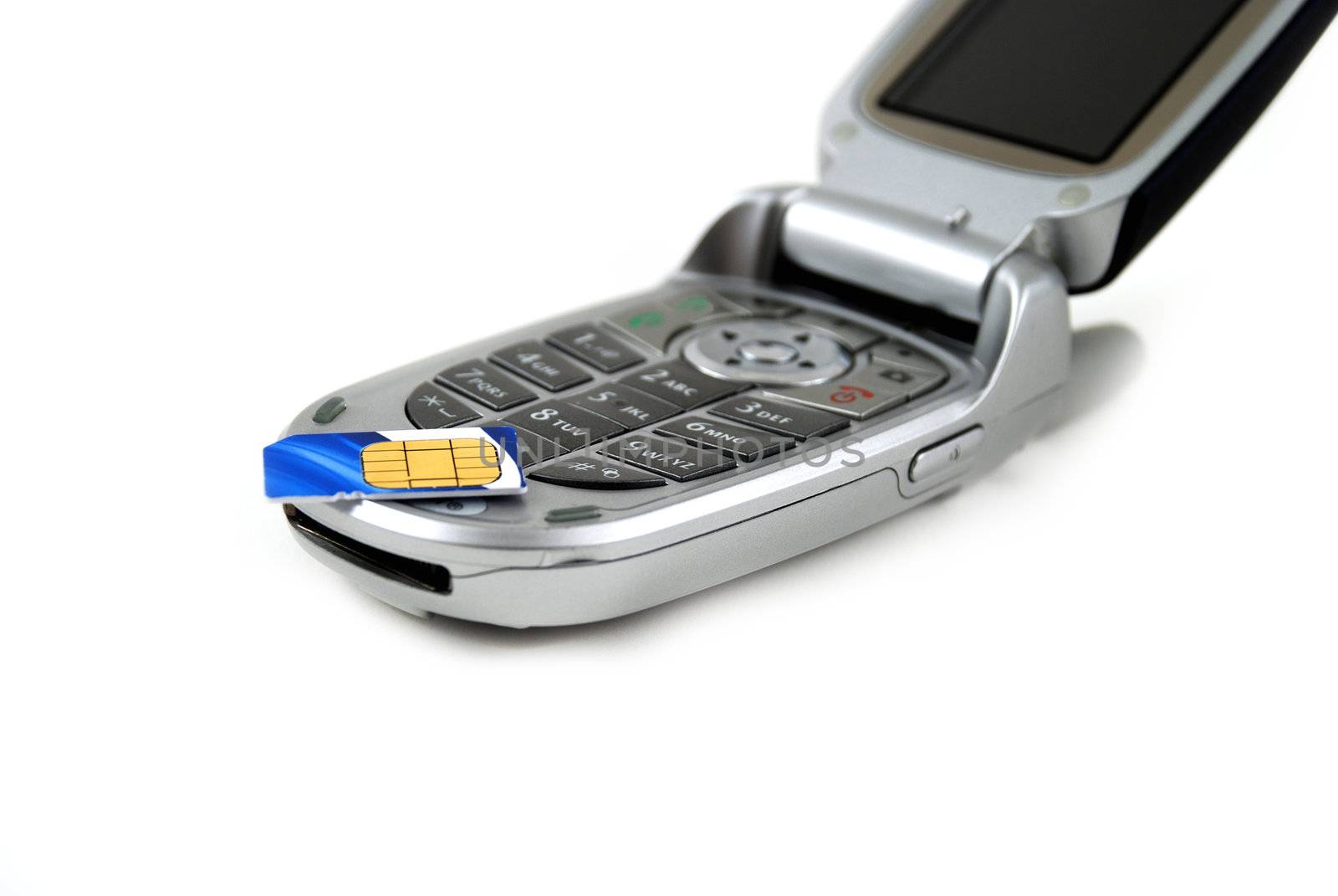 stock pictures of the components for a typical cell phone