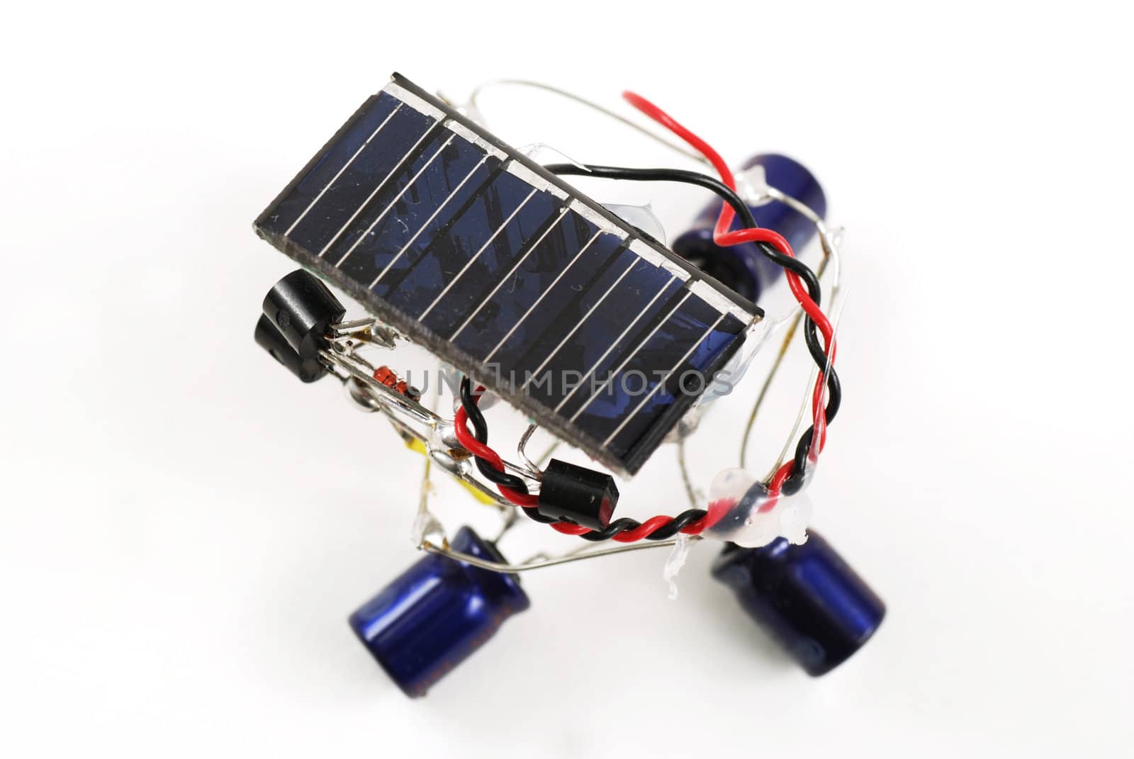 stock pictures of a robot powered by solar energy