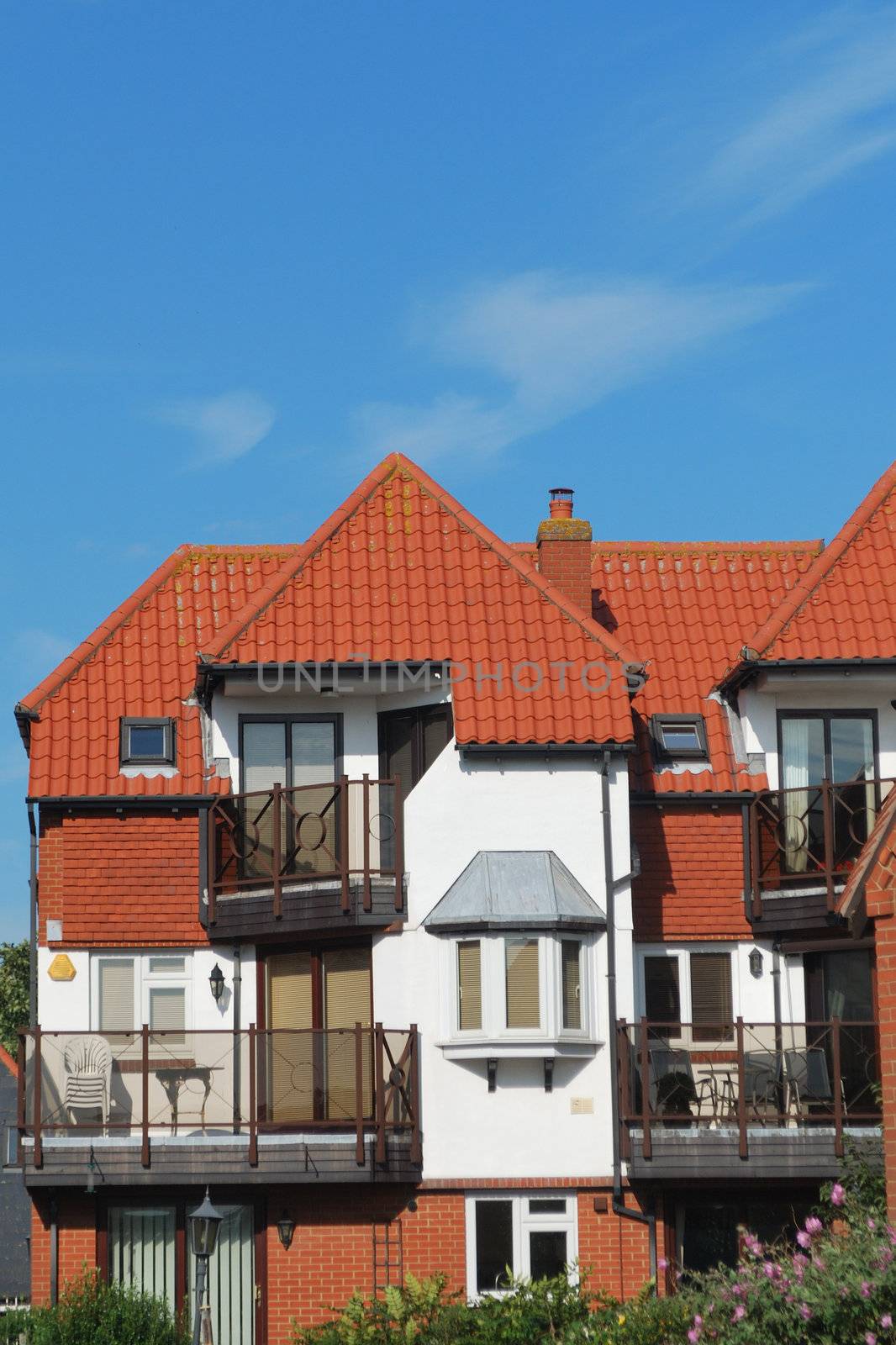 Modern flats with balcony