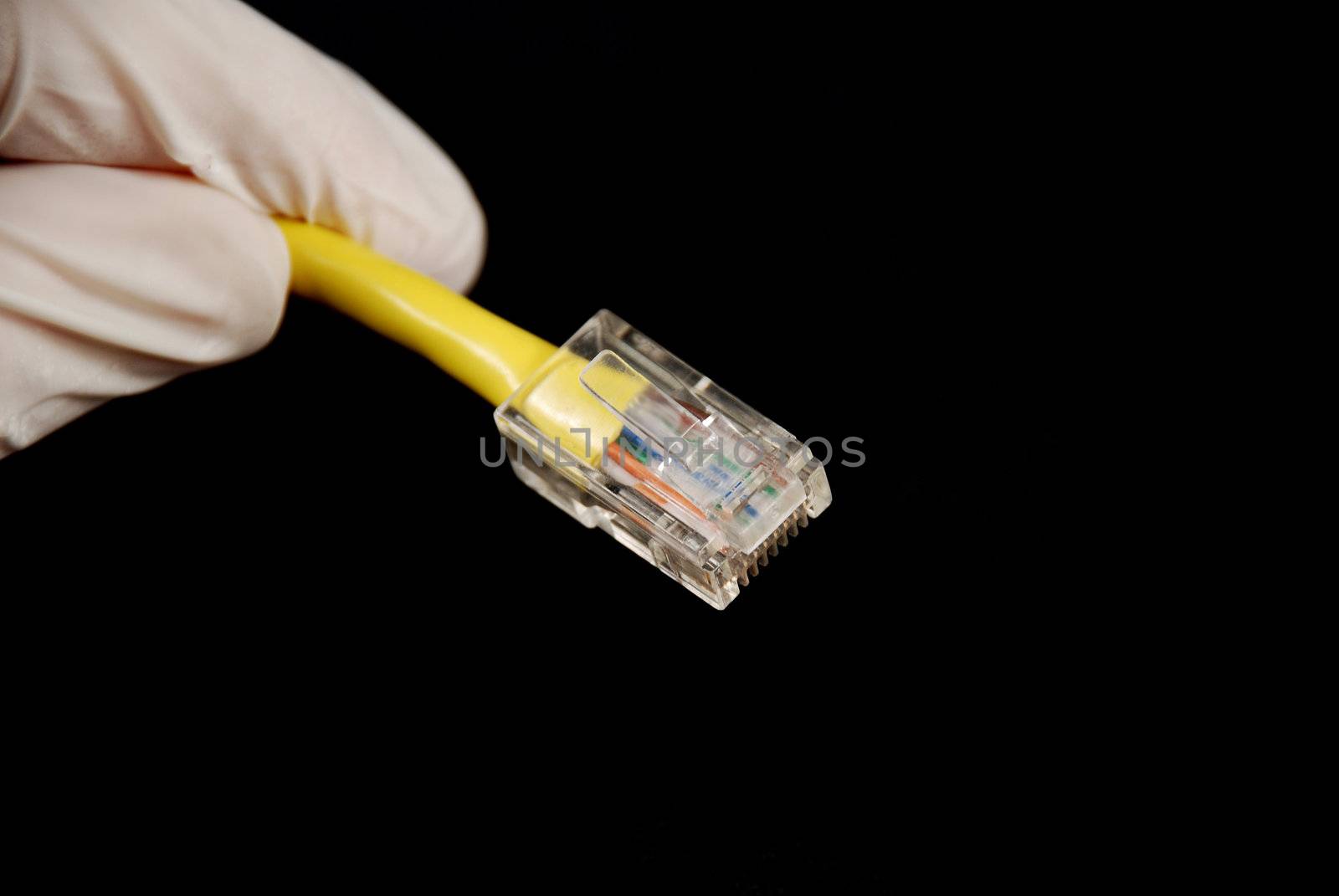 pictures of ethernet connector used for connection to internet