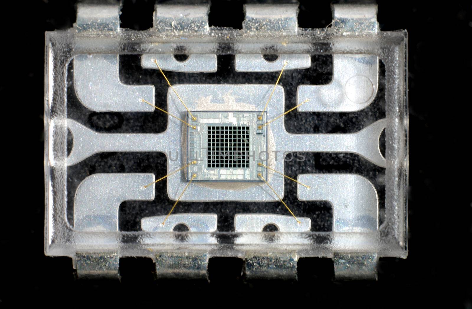 Close up stock pictures of the interior or a chip used in electronic devices