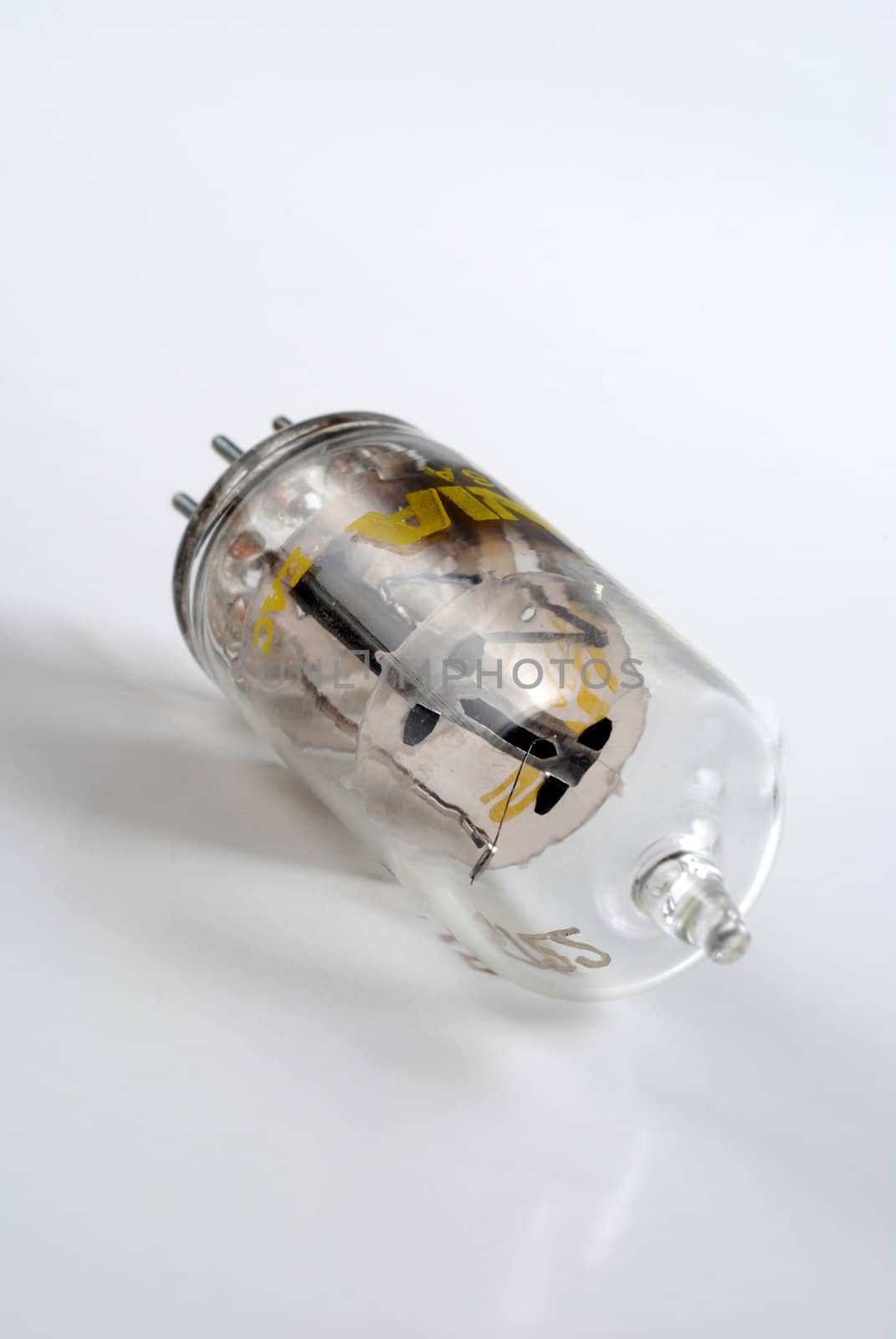 Stock pictures of a vacuum tube used in high end audion amplifiers