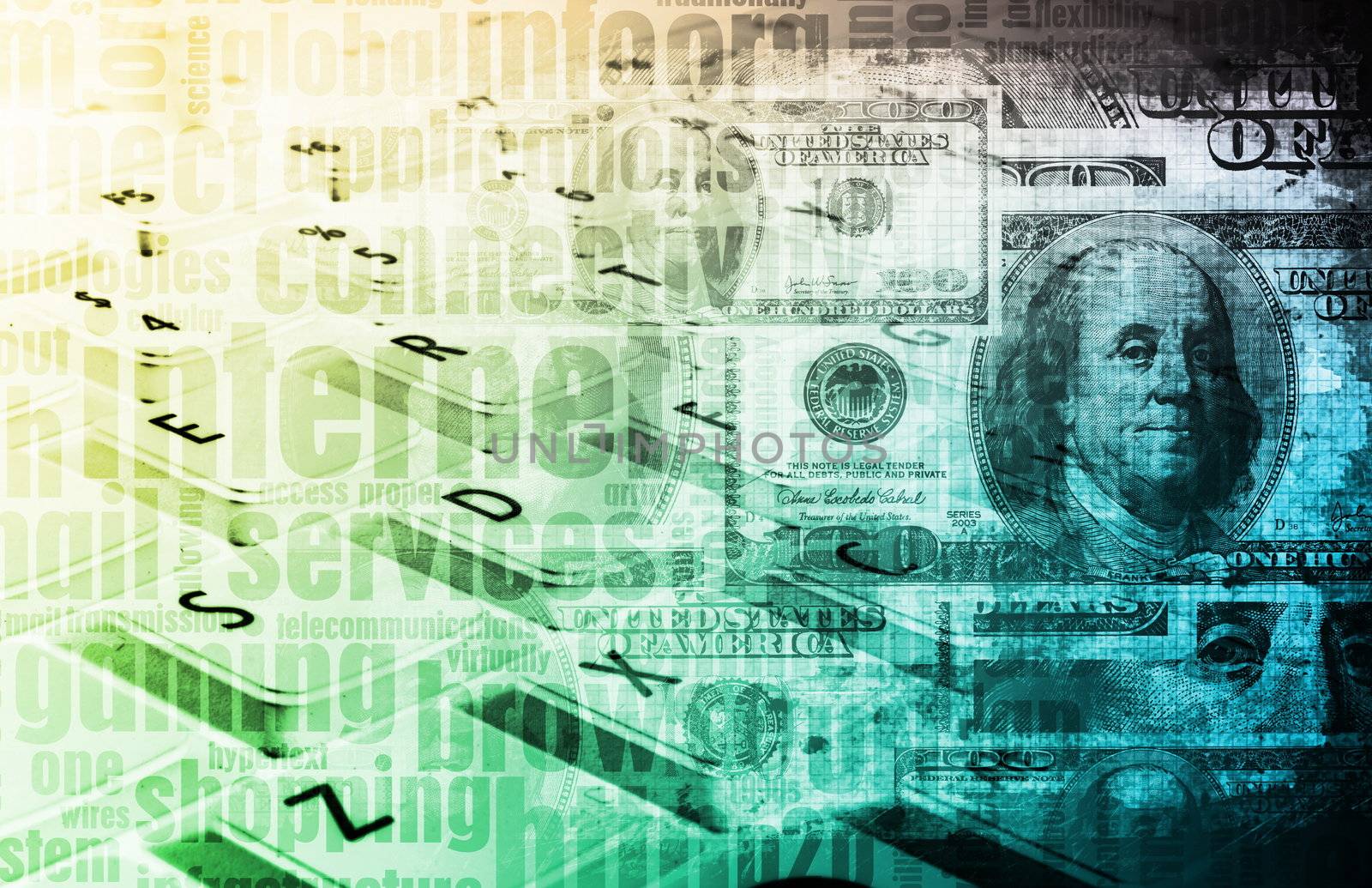 Internet World Wide Web Abstract Tech Background