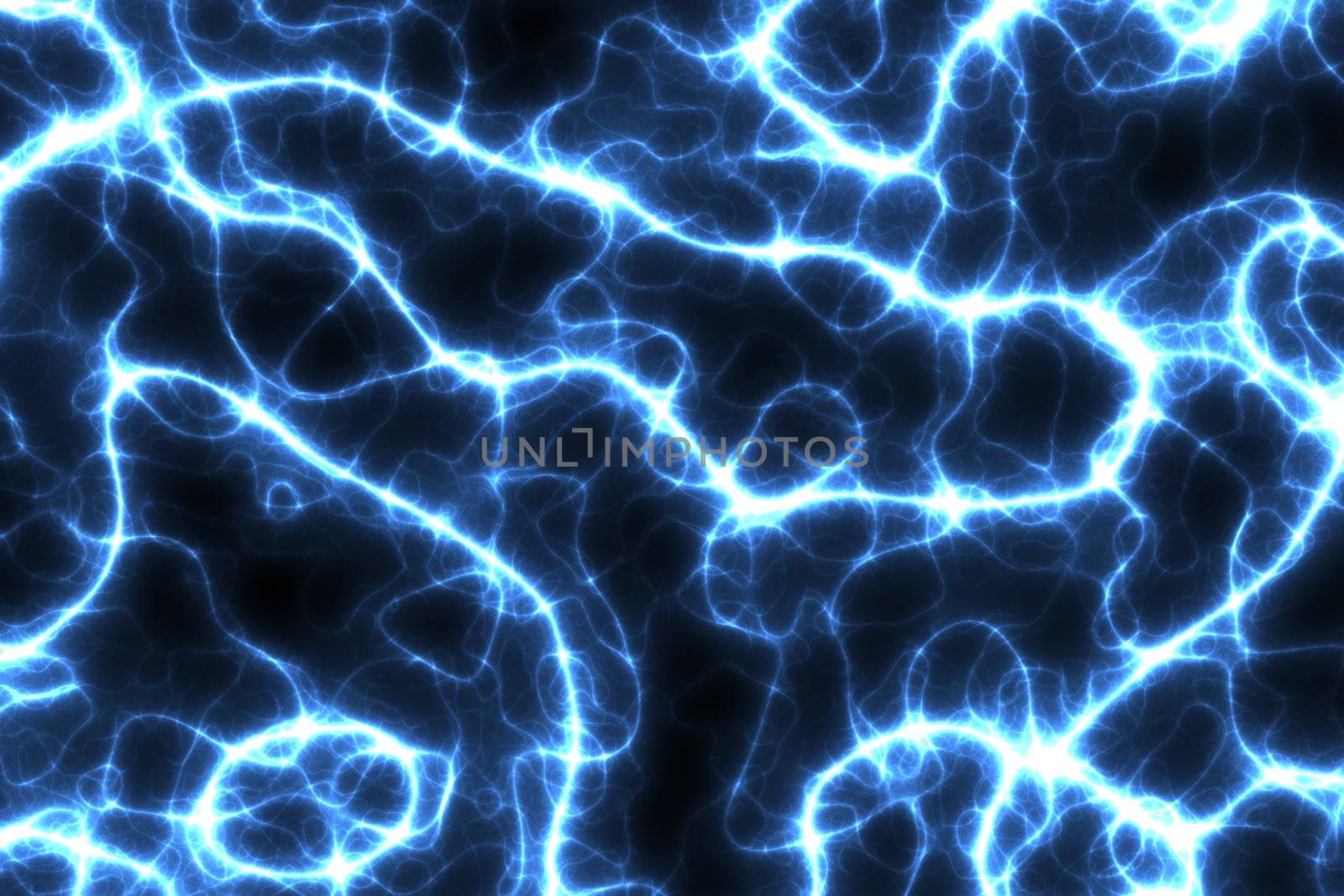Electric Storm Abstract Background in Blue and Black