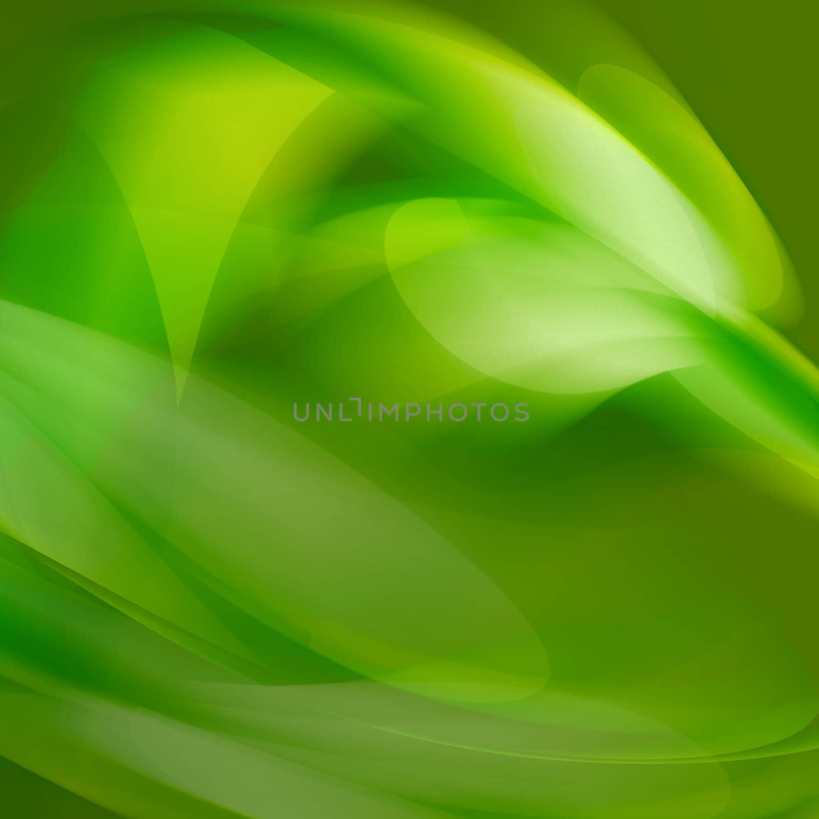 Abstraction. Movement in green  space
