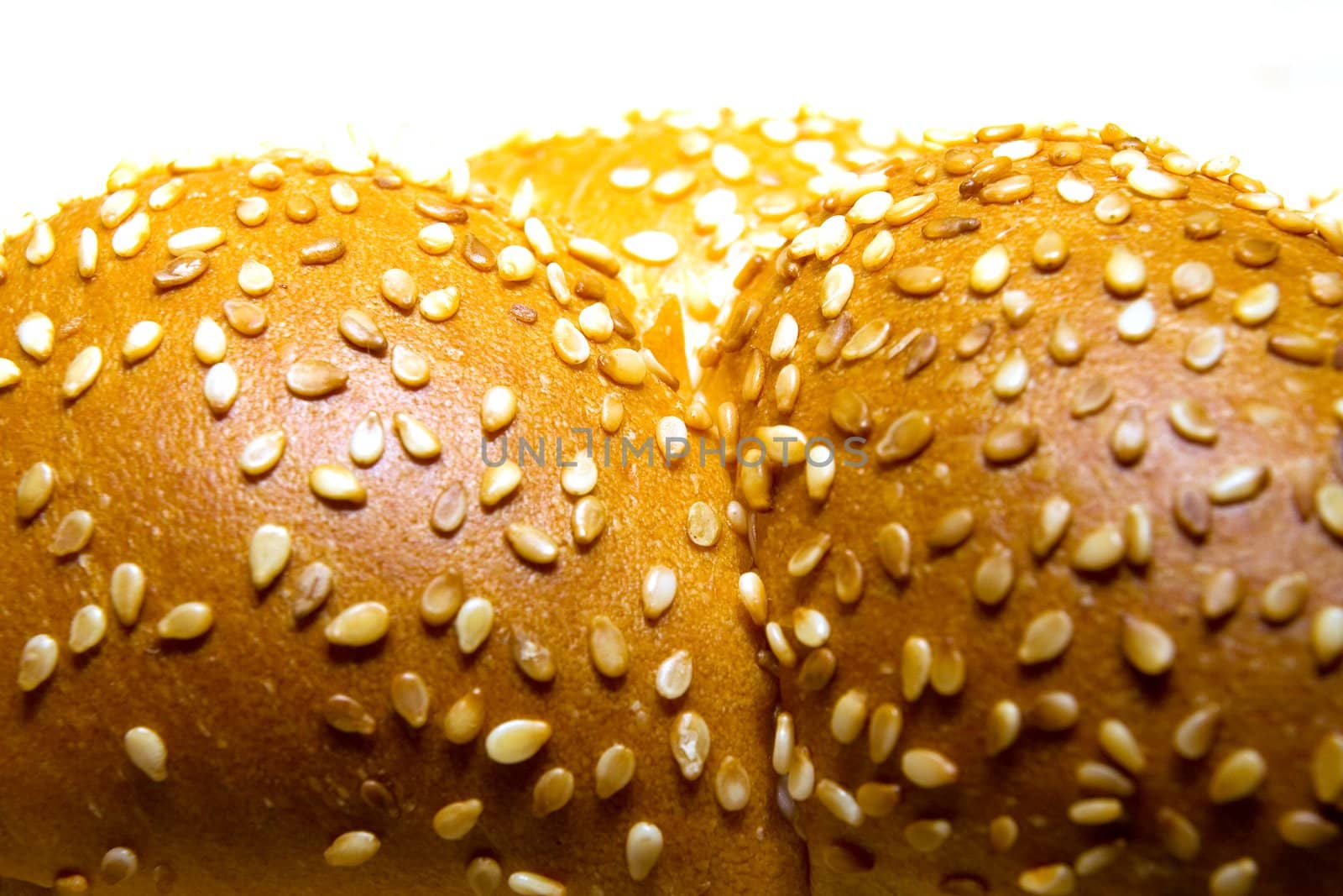 White bread baked from organic flour photographed close up