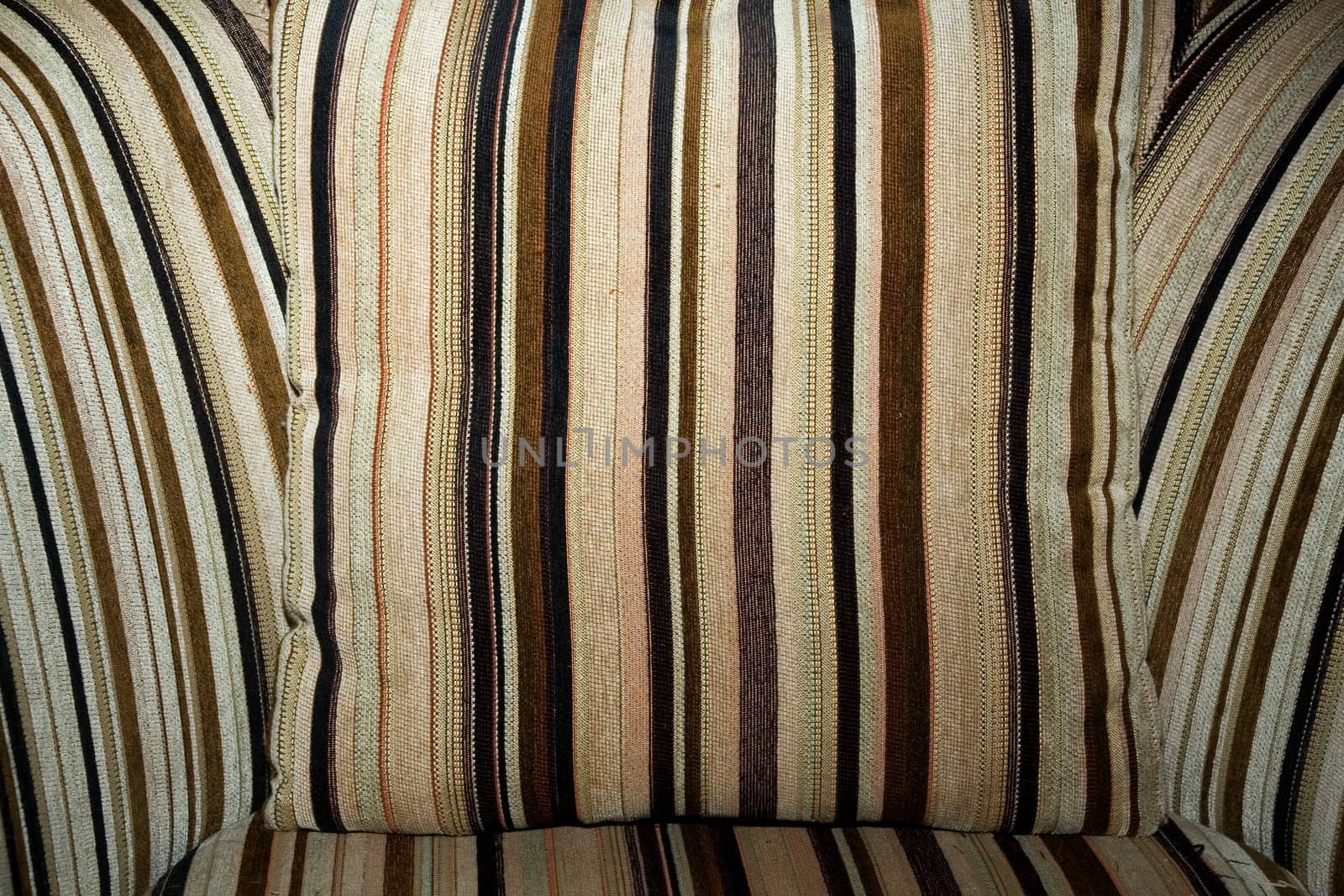 Brown color striped fabric. Abstract background