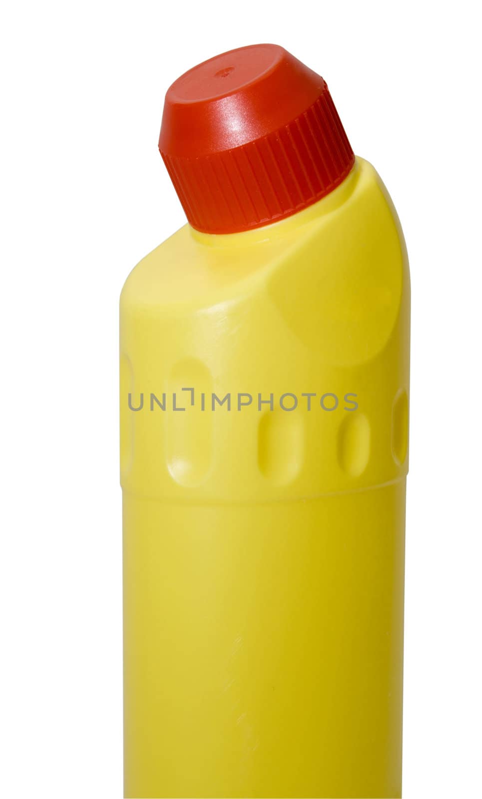 Plastic bottle in white background. Cliping path