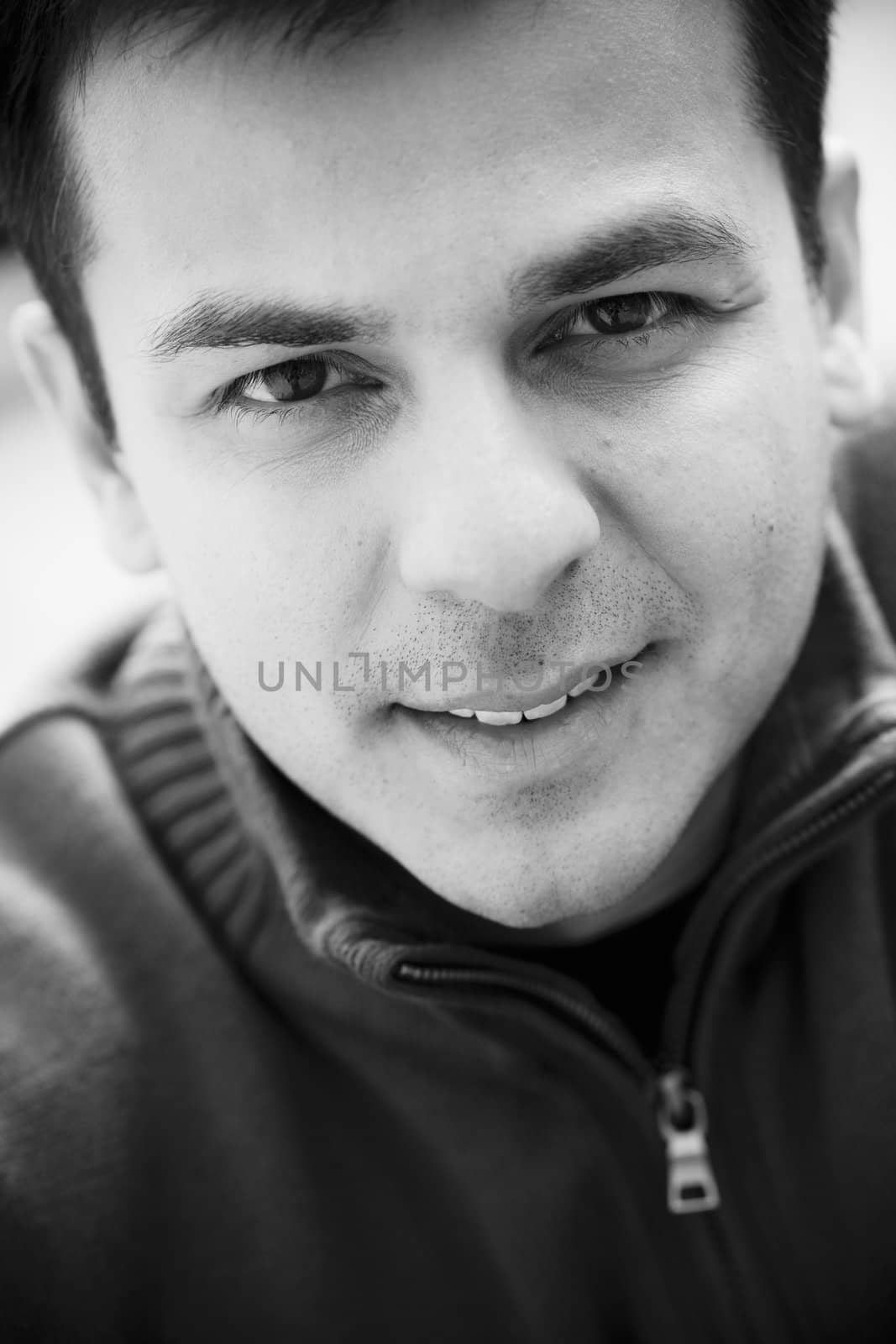 Portrait of an Indian Male Looking Directly To Camera