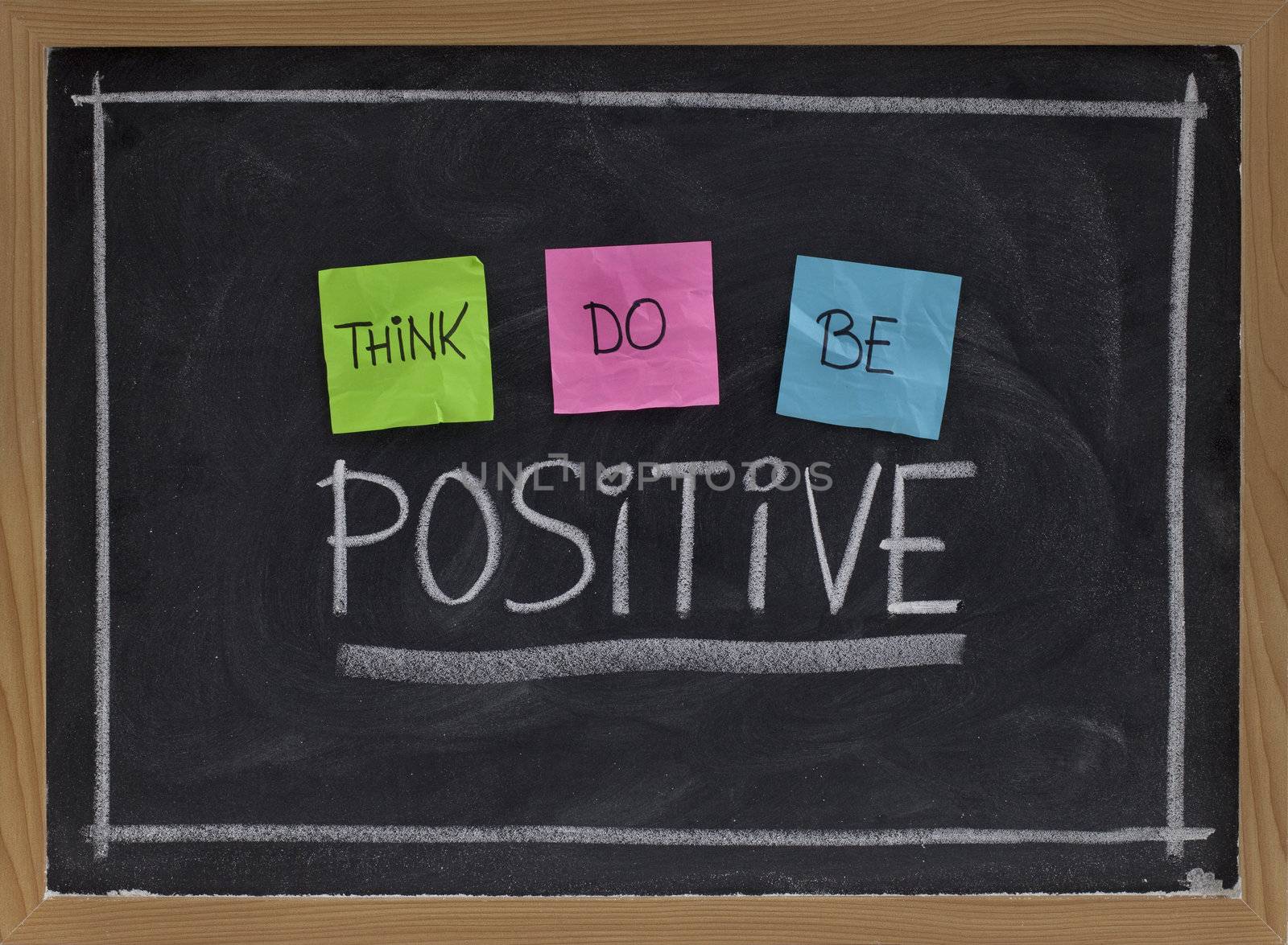 think, do, be positive by PixelsAway