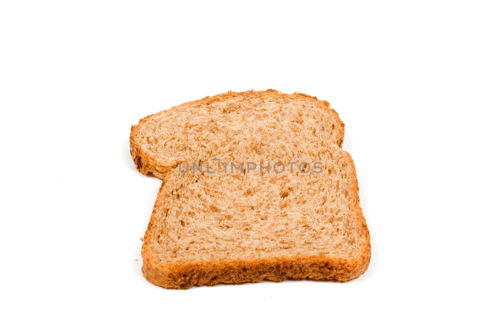 The perfect slice of bread isolated on a white background by ladyminnie