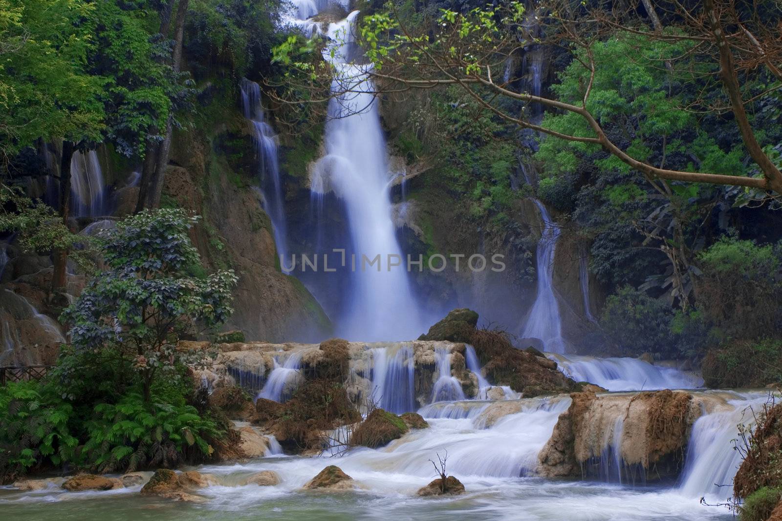 Luang Prabang waterfalls  by kjorgen